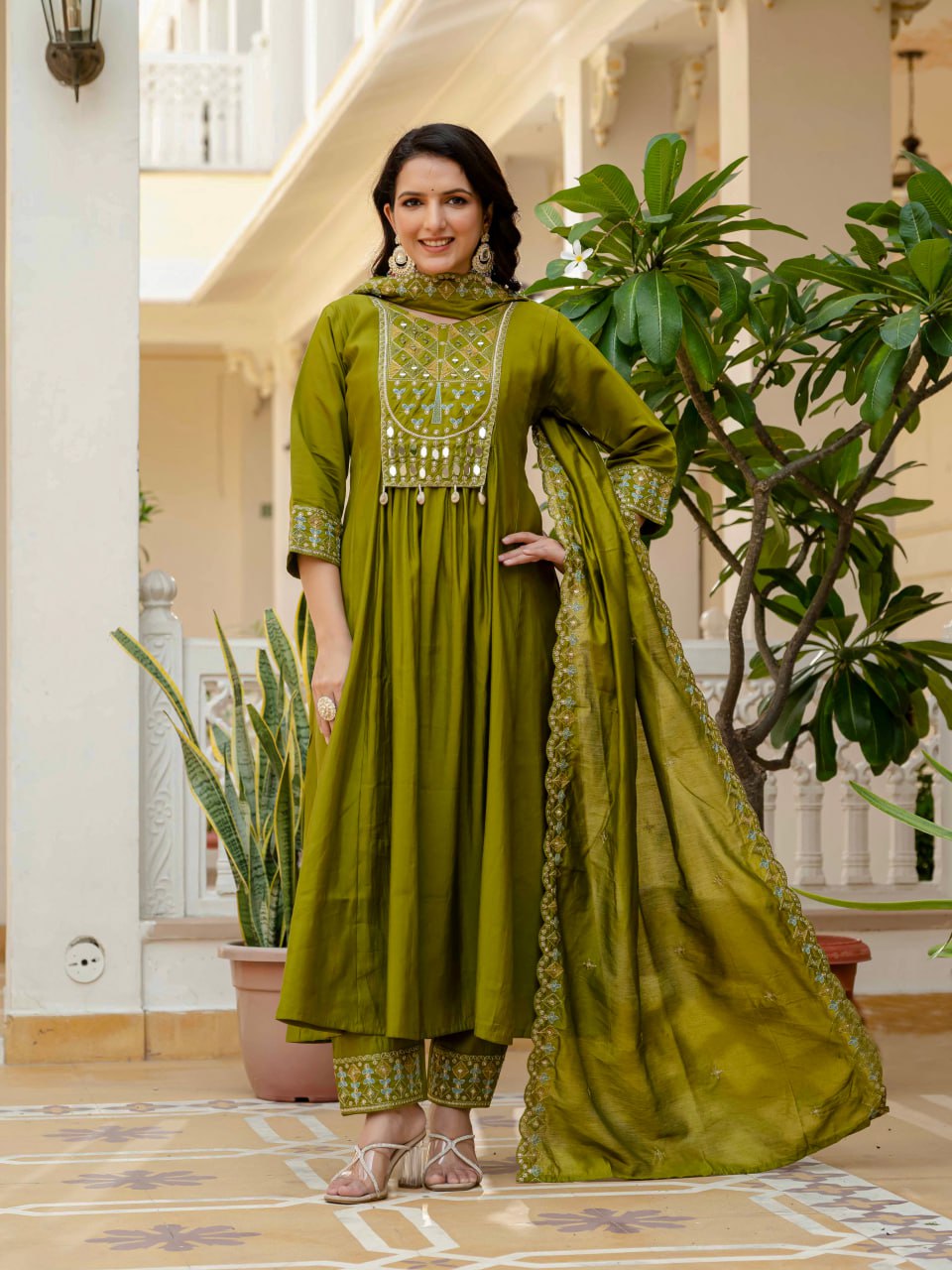 Anarkali Kurta Set (Stitched)