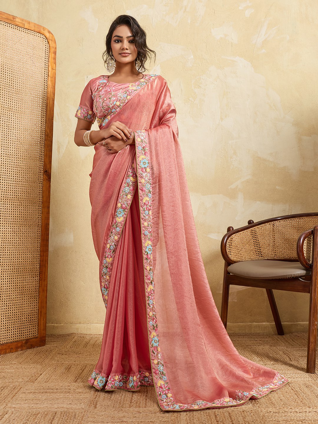 Party wear Soft Chiffon Saree