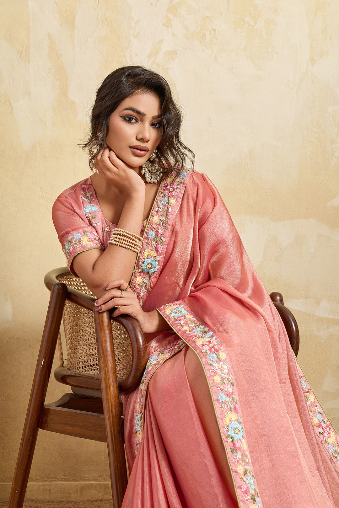 Party wear Soft Chiffon Saree