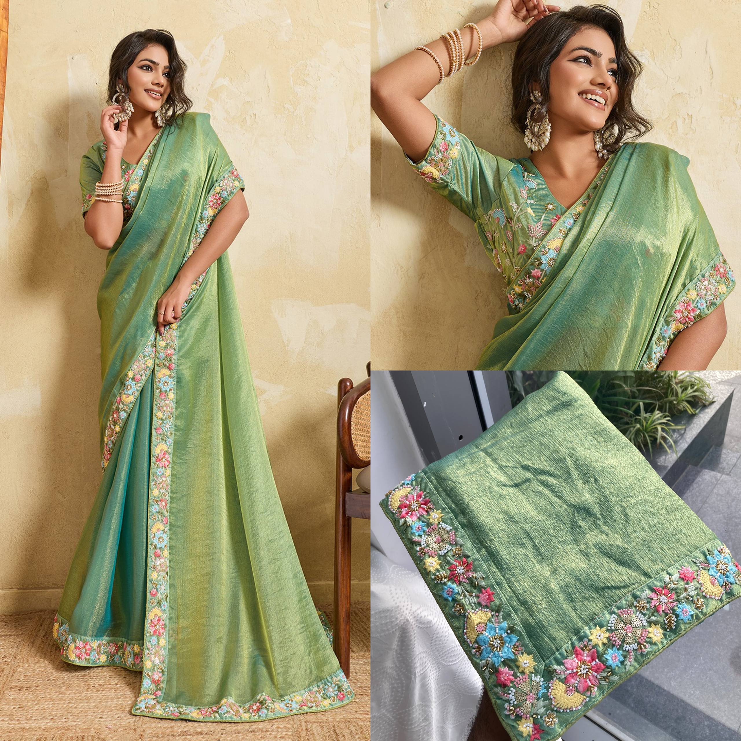 Party wear Soft Chiffon Saree