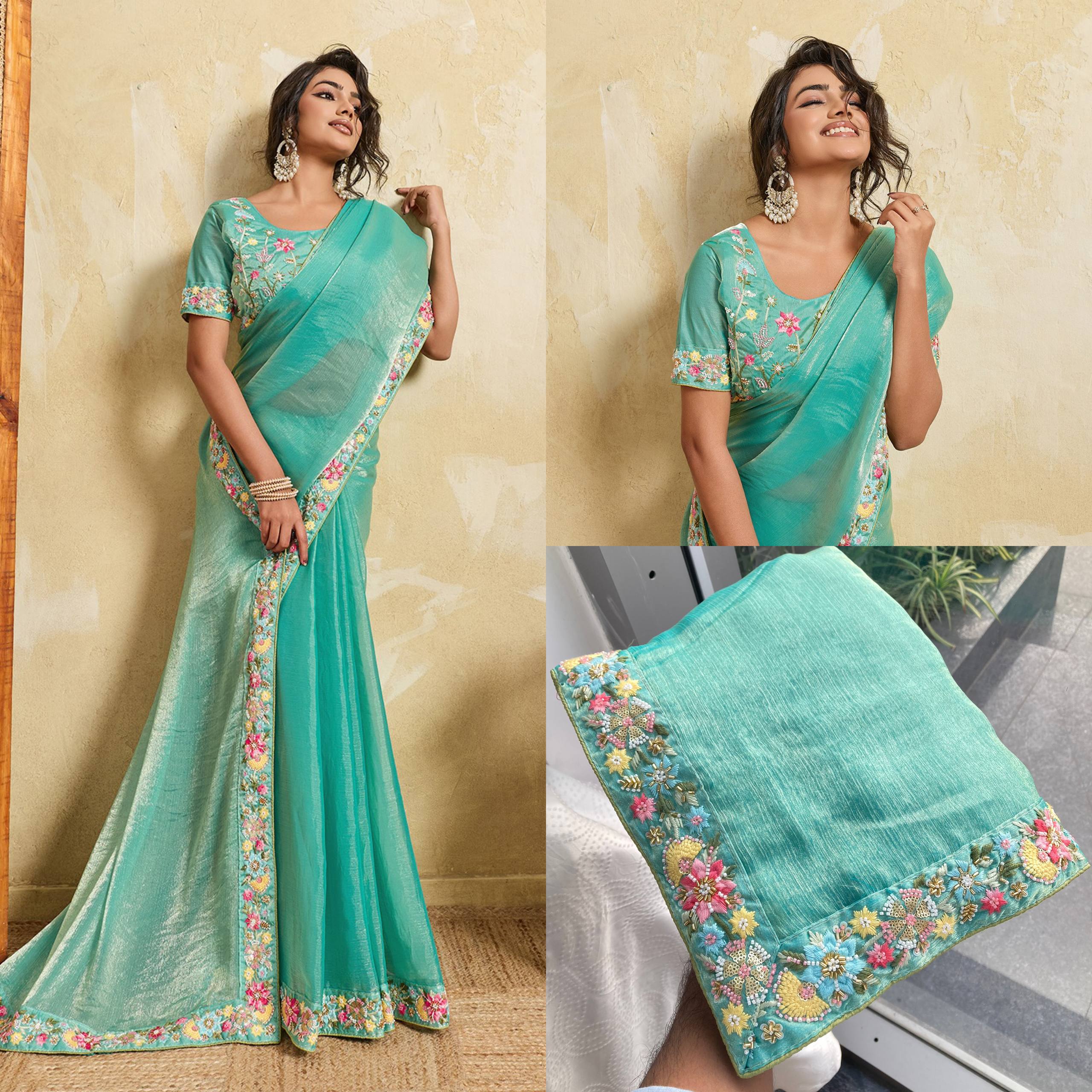 Party wear Soft Chiffon Saree