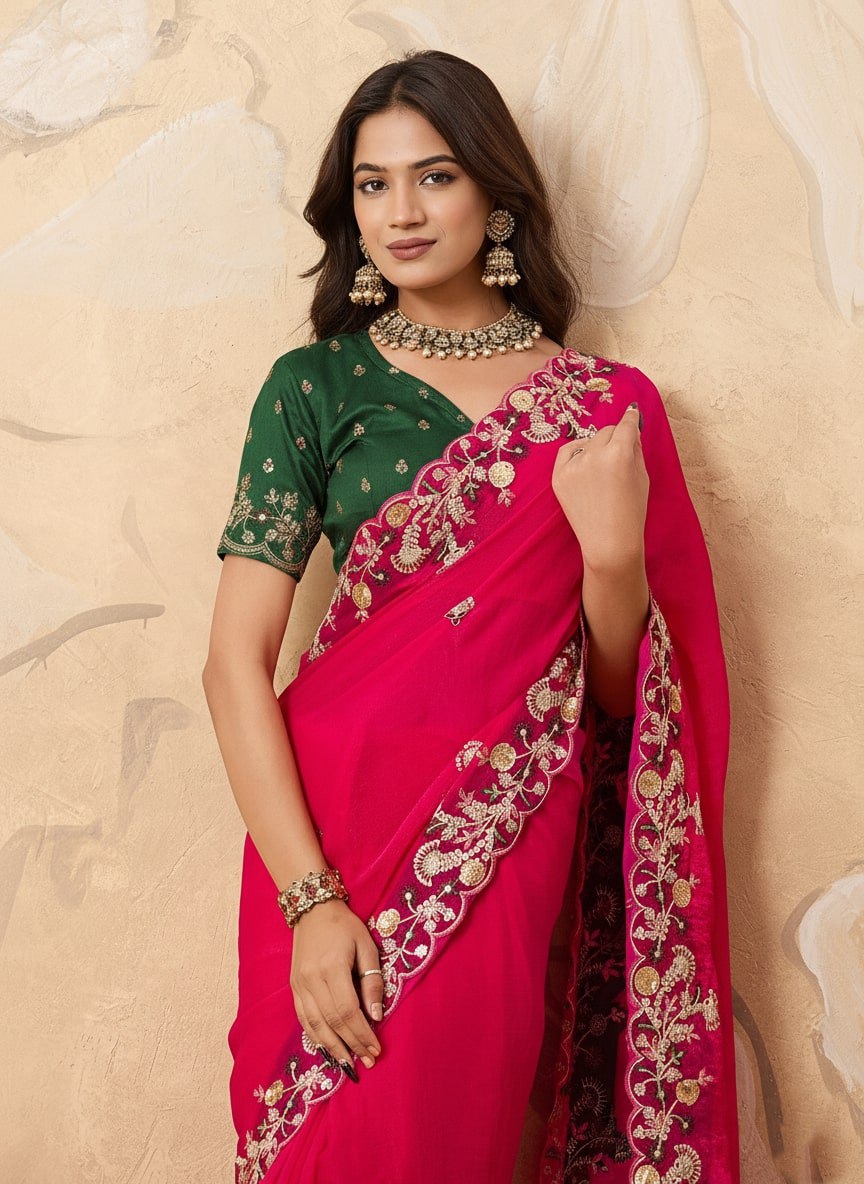 Premium Soft Chiffon Saree