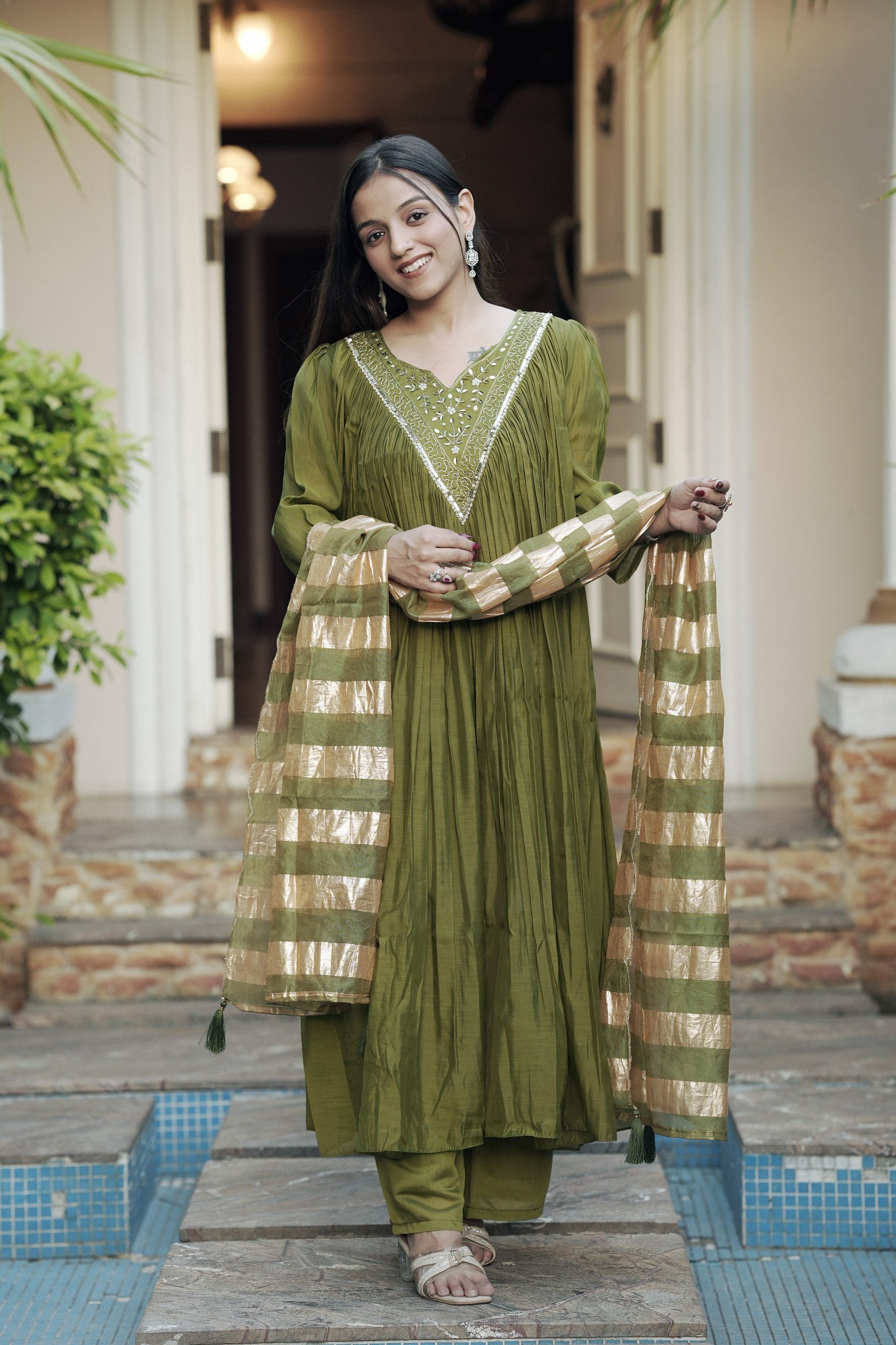Chanderi Suit