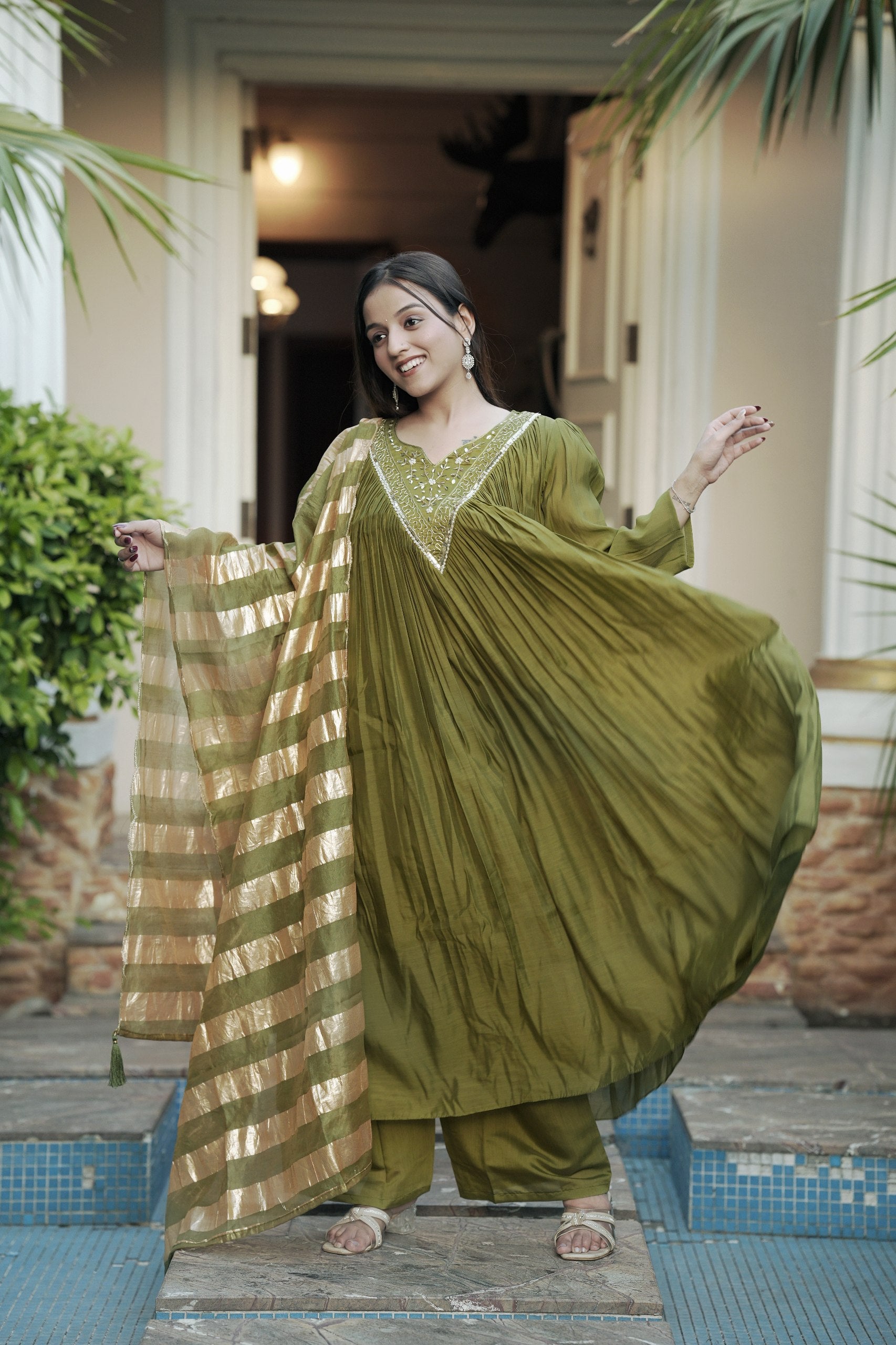 Chanderi Suit