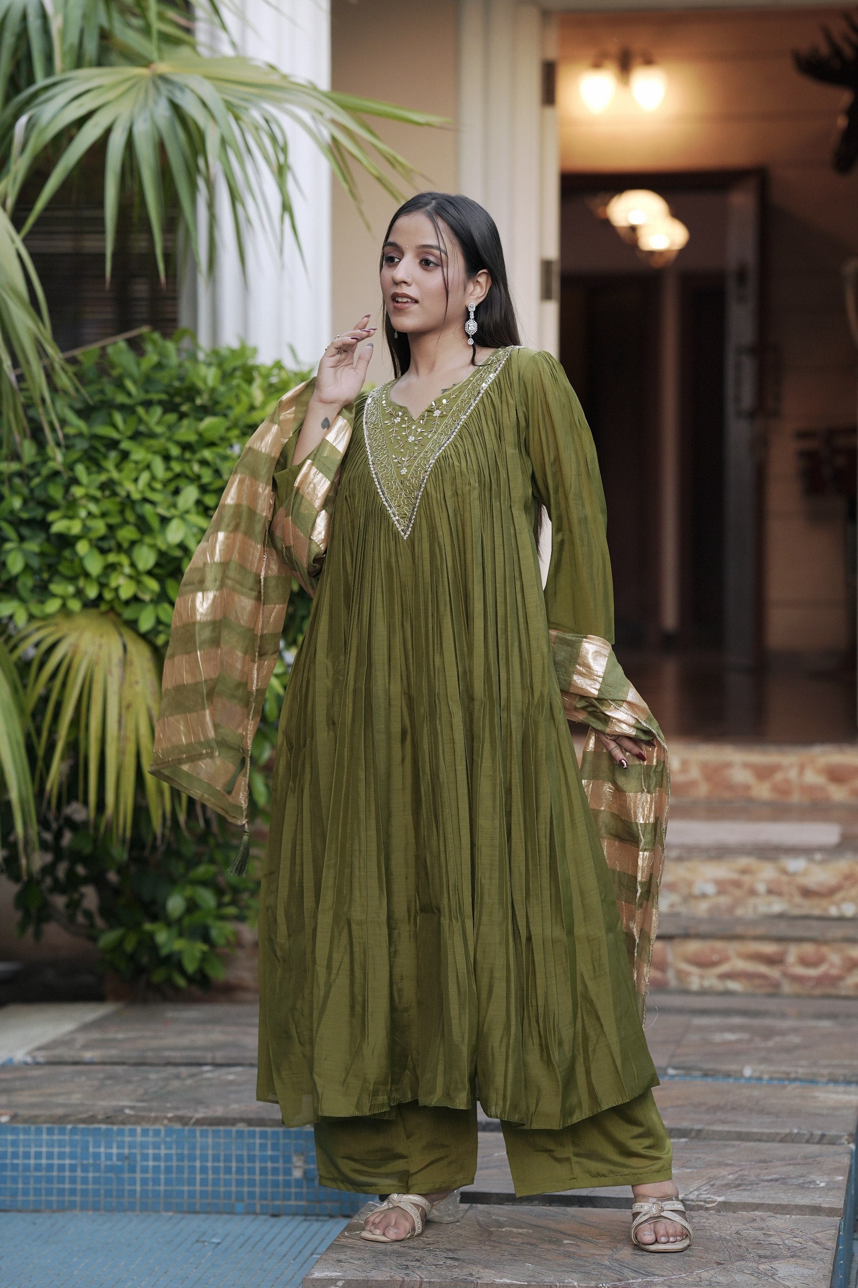 Chanderi Suit