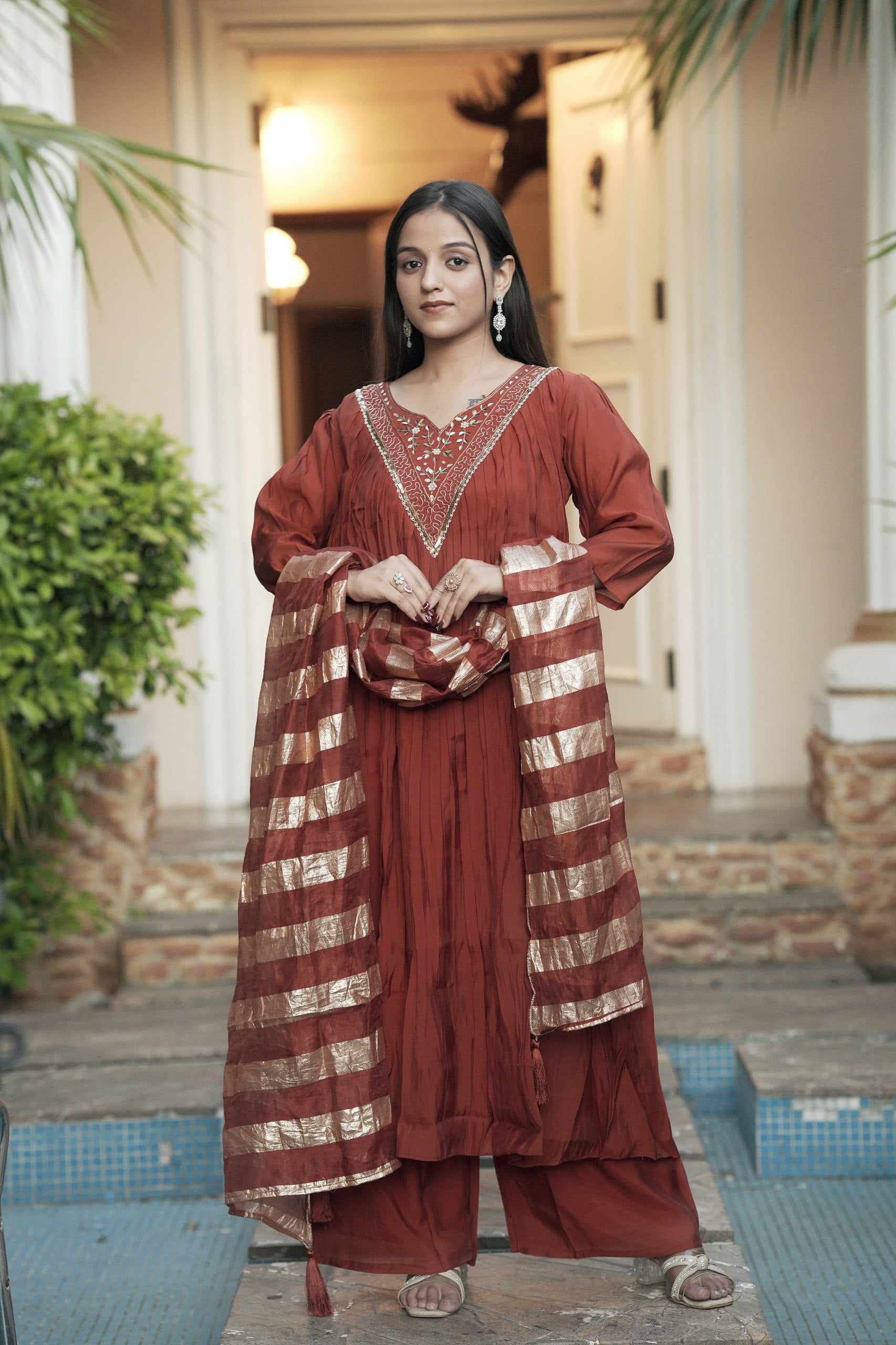 Chanderi Suit