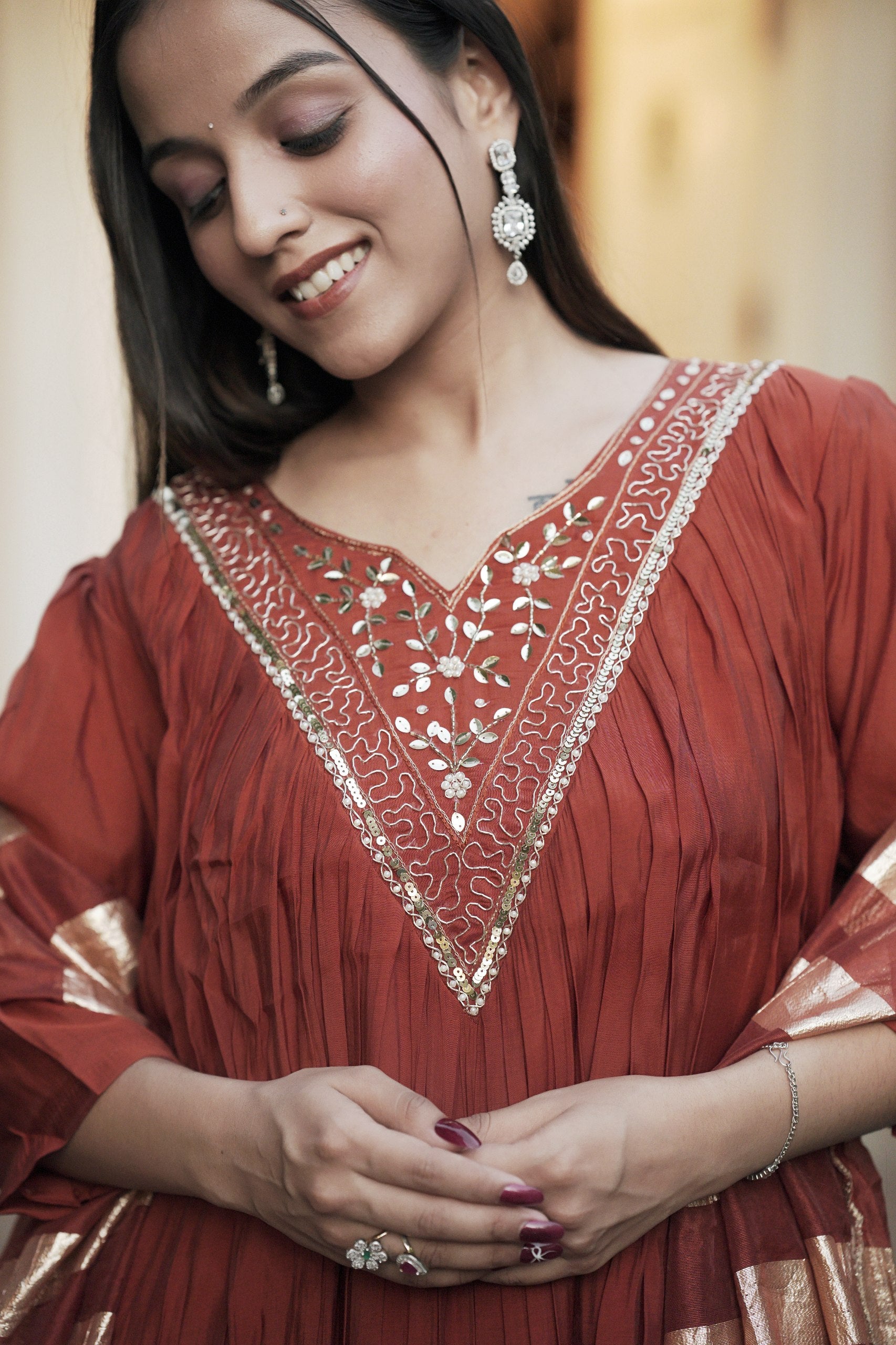 Chanderi Suit