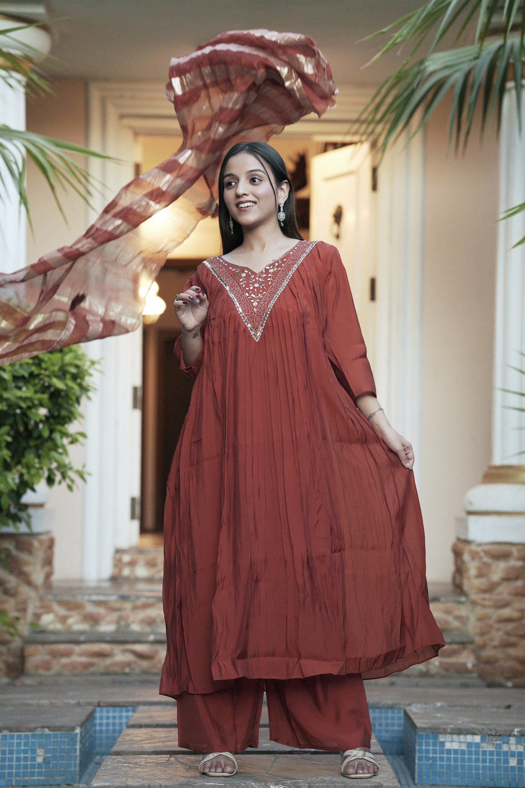 Chanderi Suit