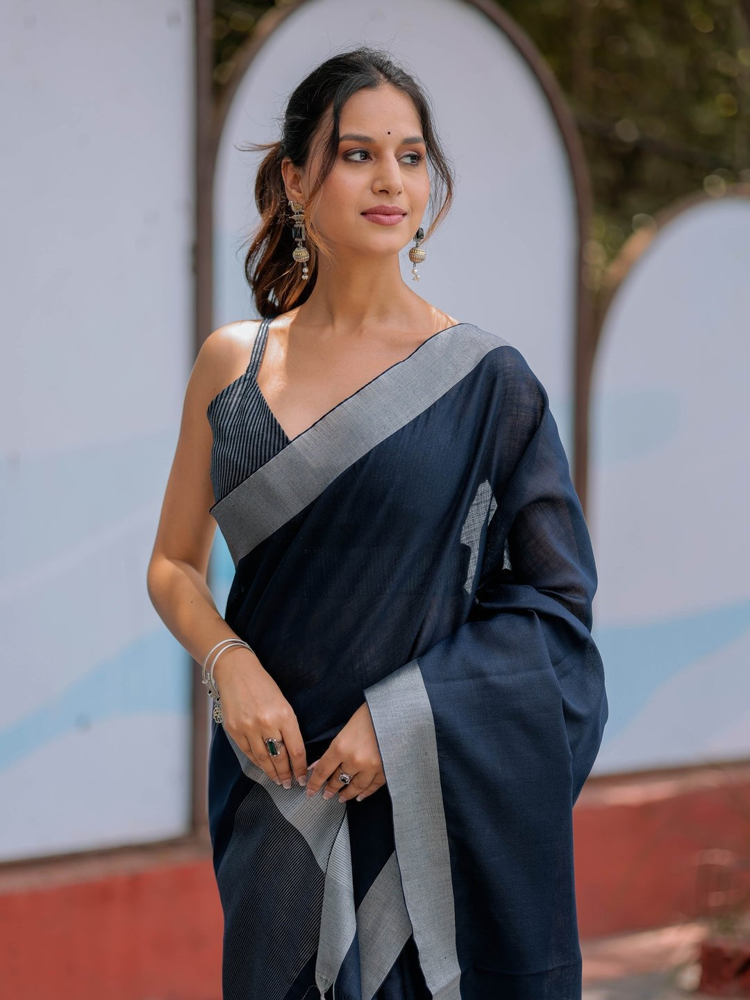 Linen Cotton Saree