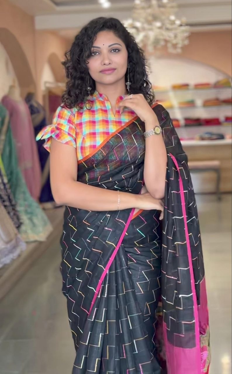 Soft Linen Saree