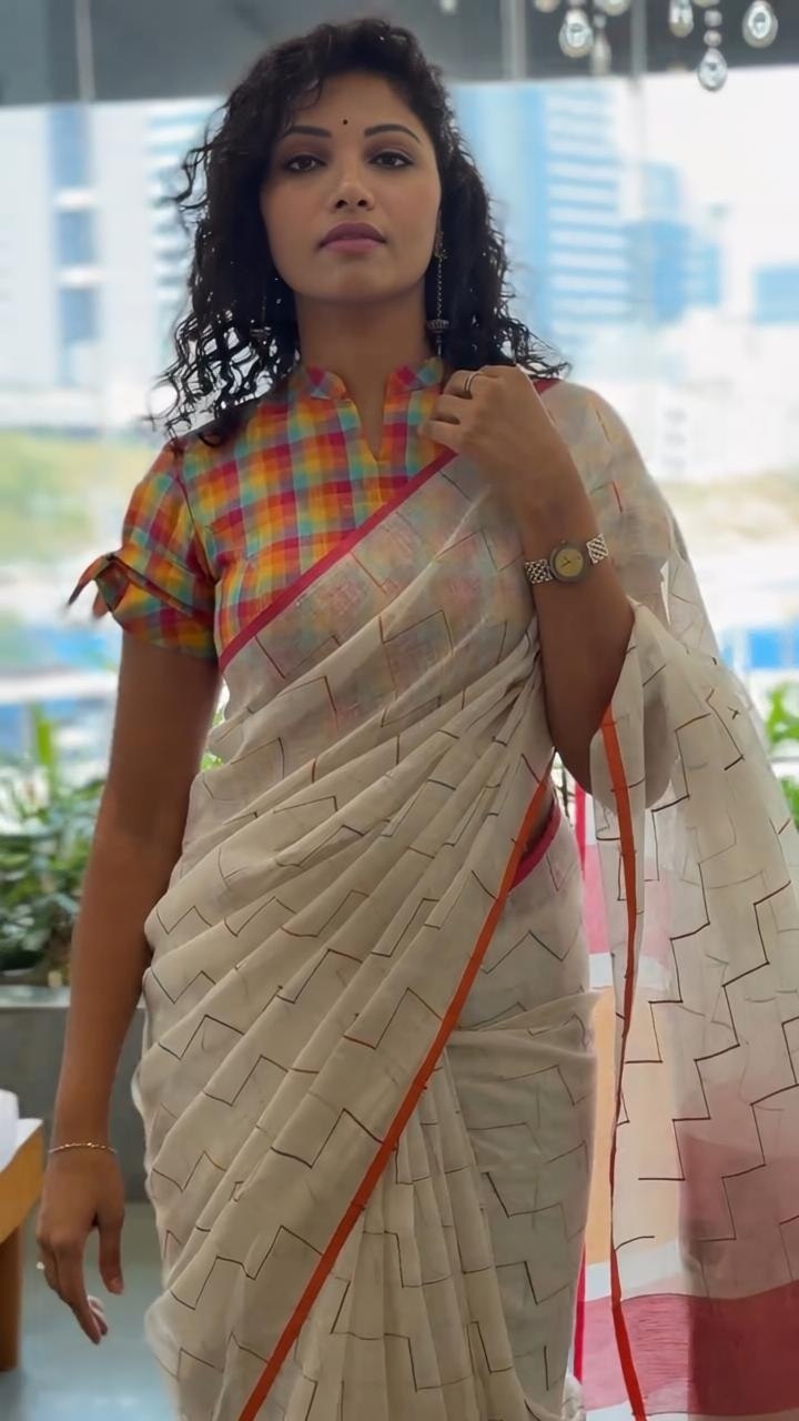 Soft Linen Saree