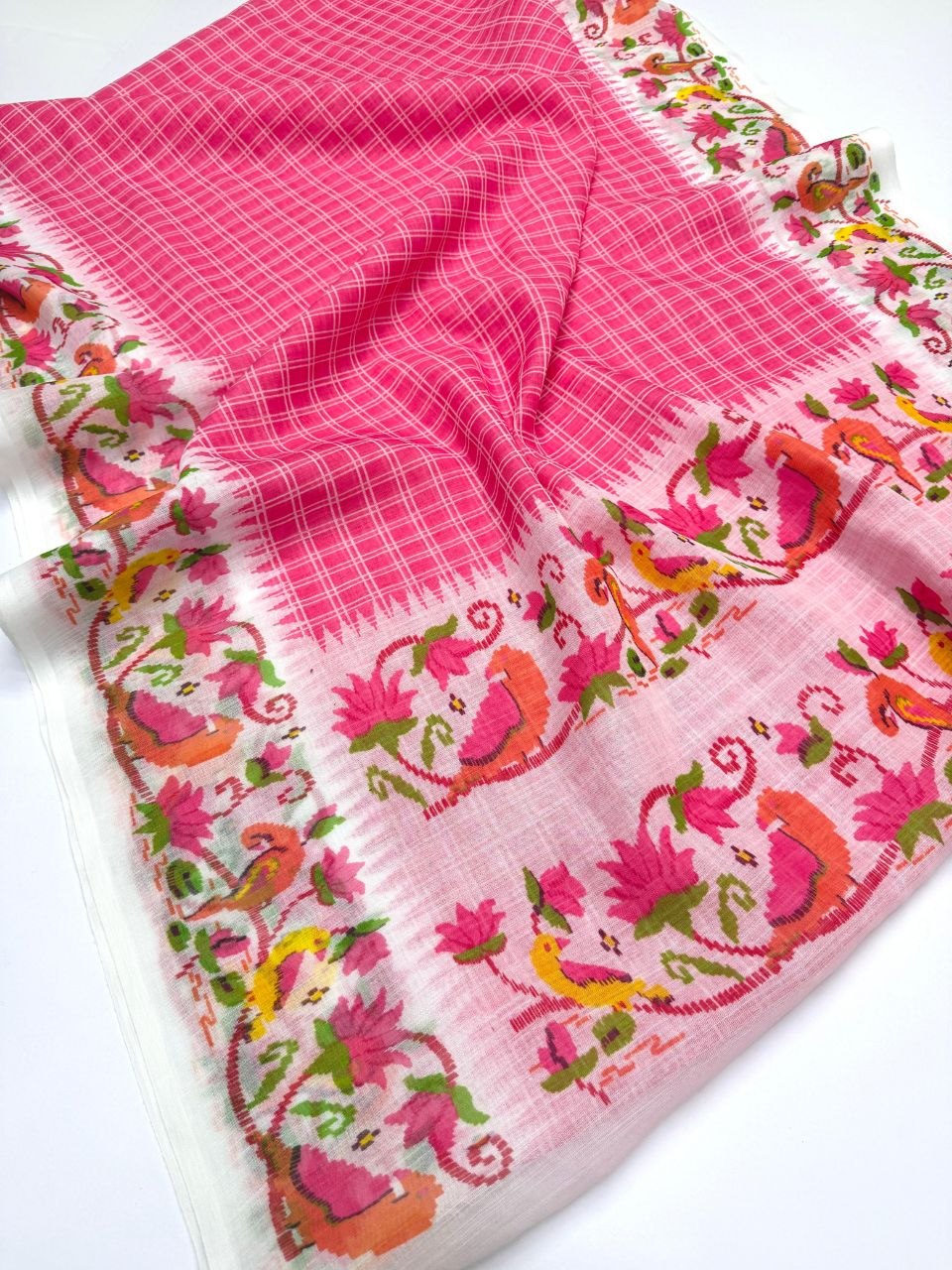 Soft Linen Saree