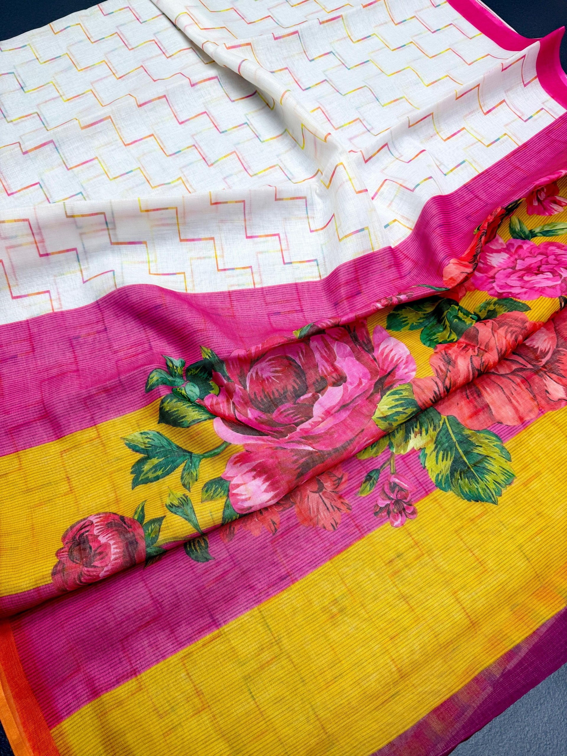 Soft Linen Saree