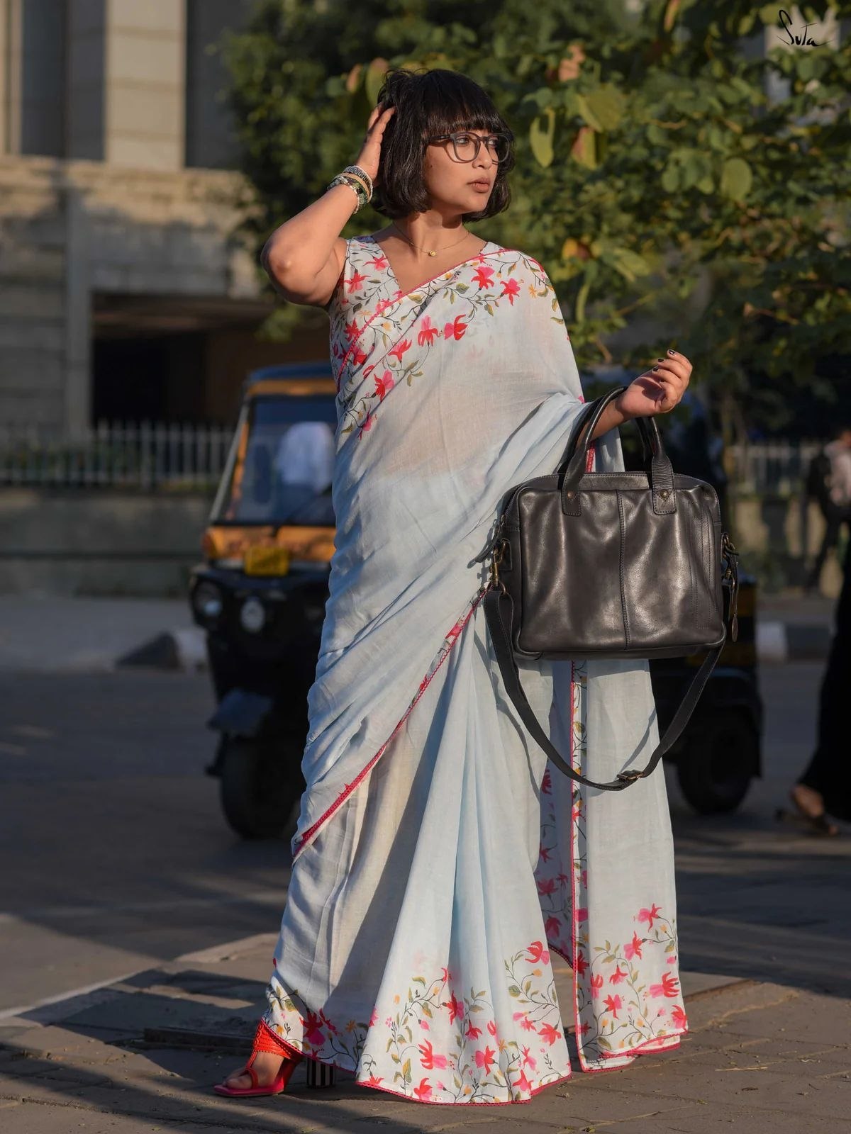 Soft Linen Saree