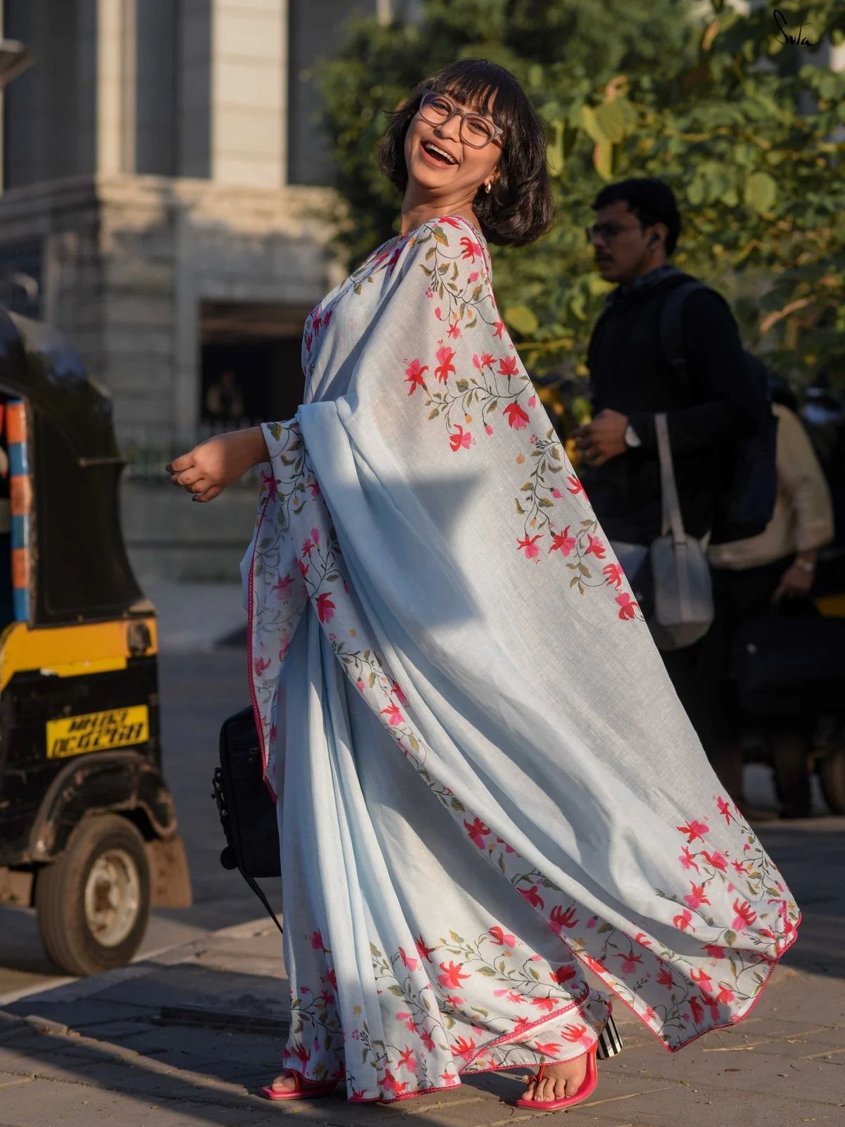 Soft Linen Saree