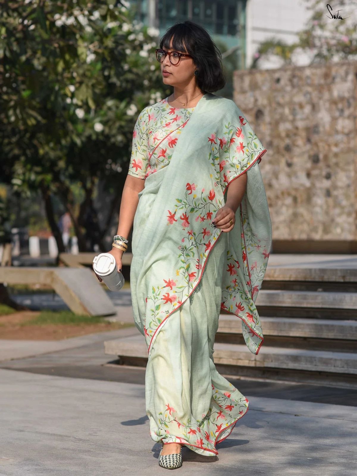 Soft Linen Saree
