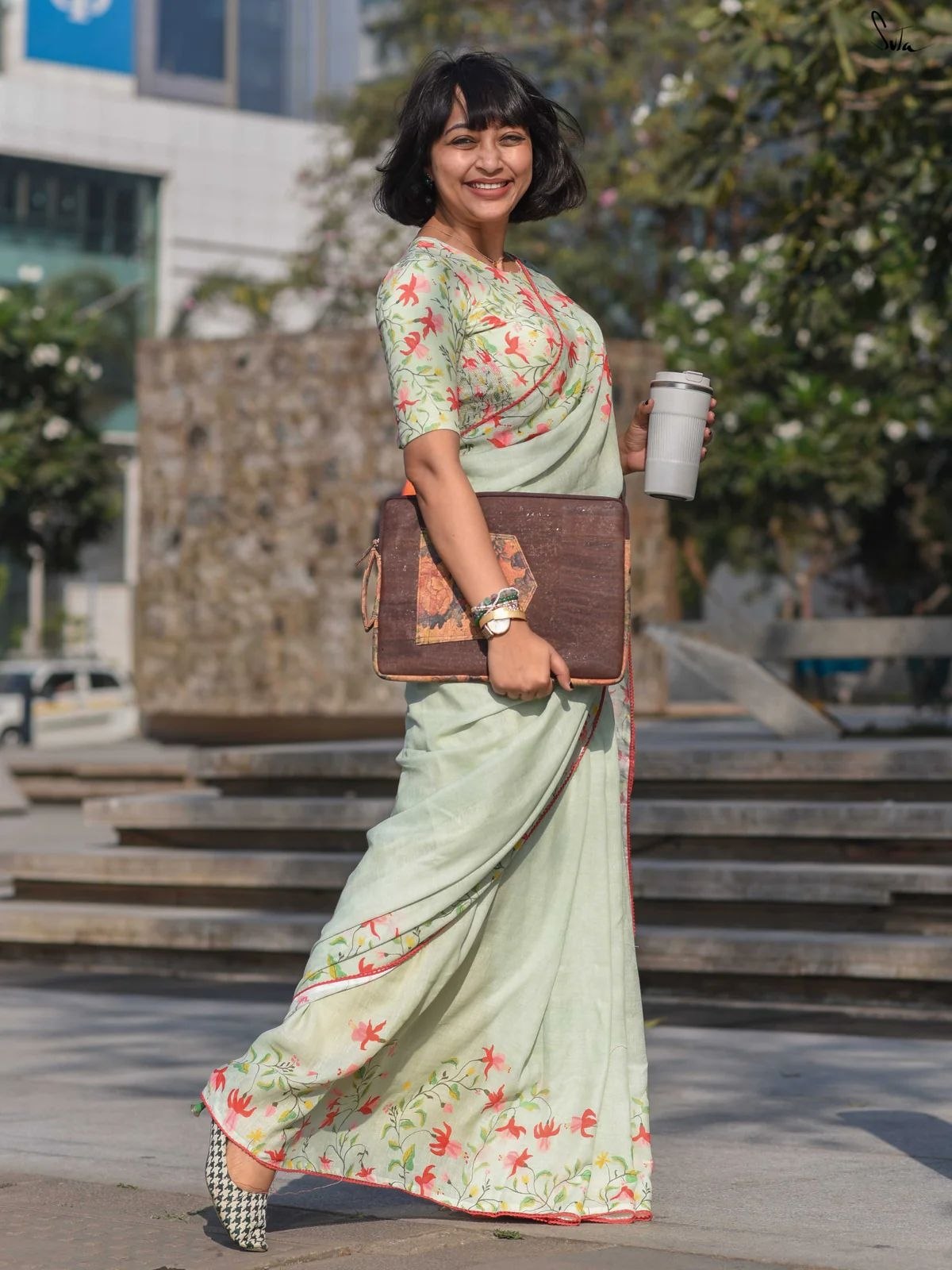 Soft Linen Saree