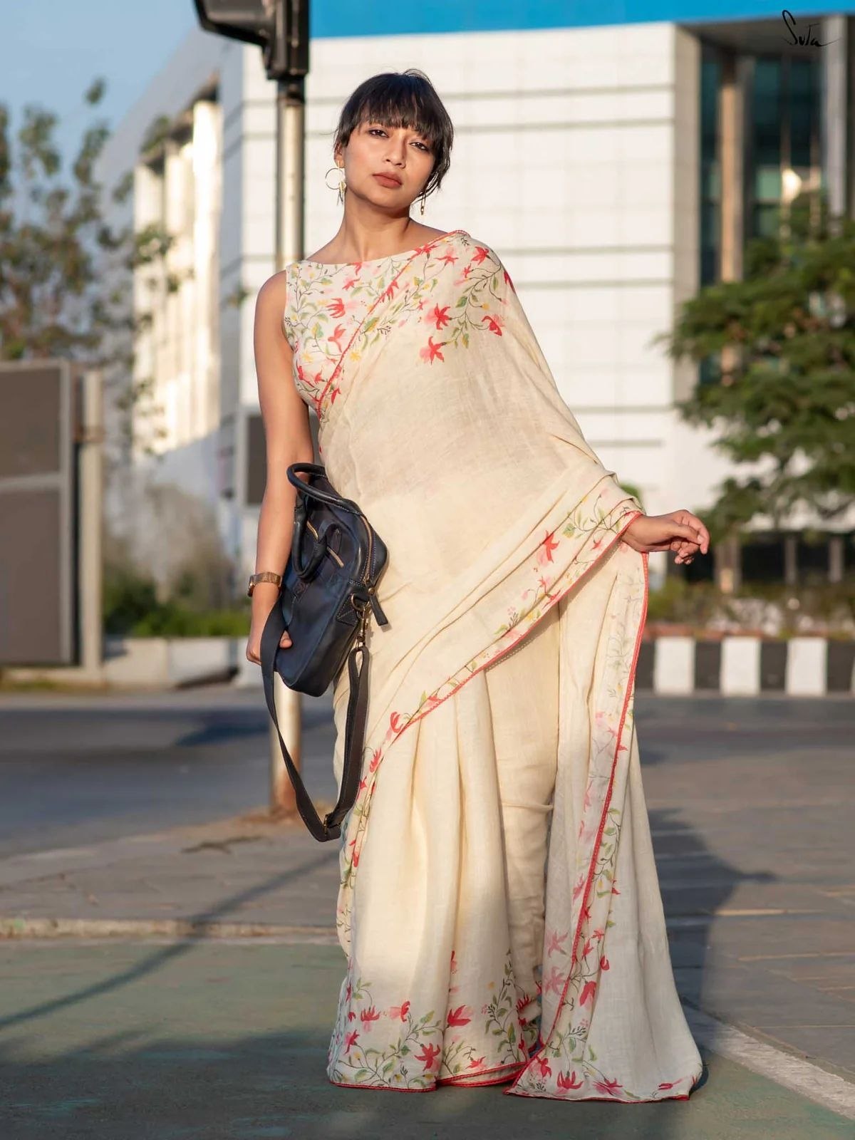 Soft Linen Saree