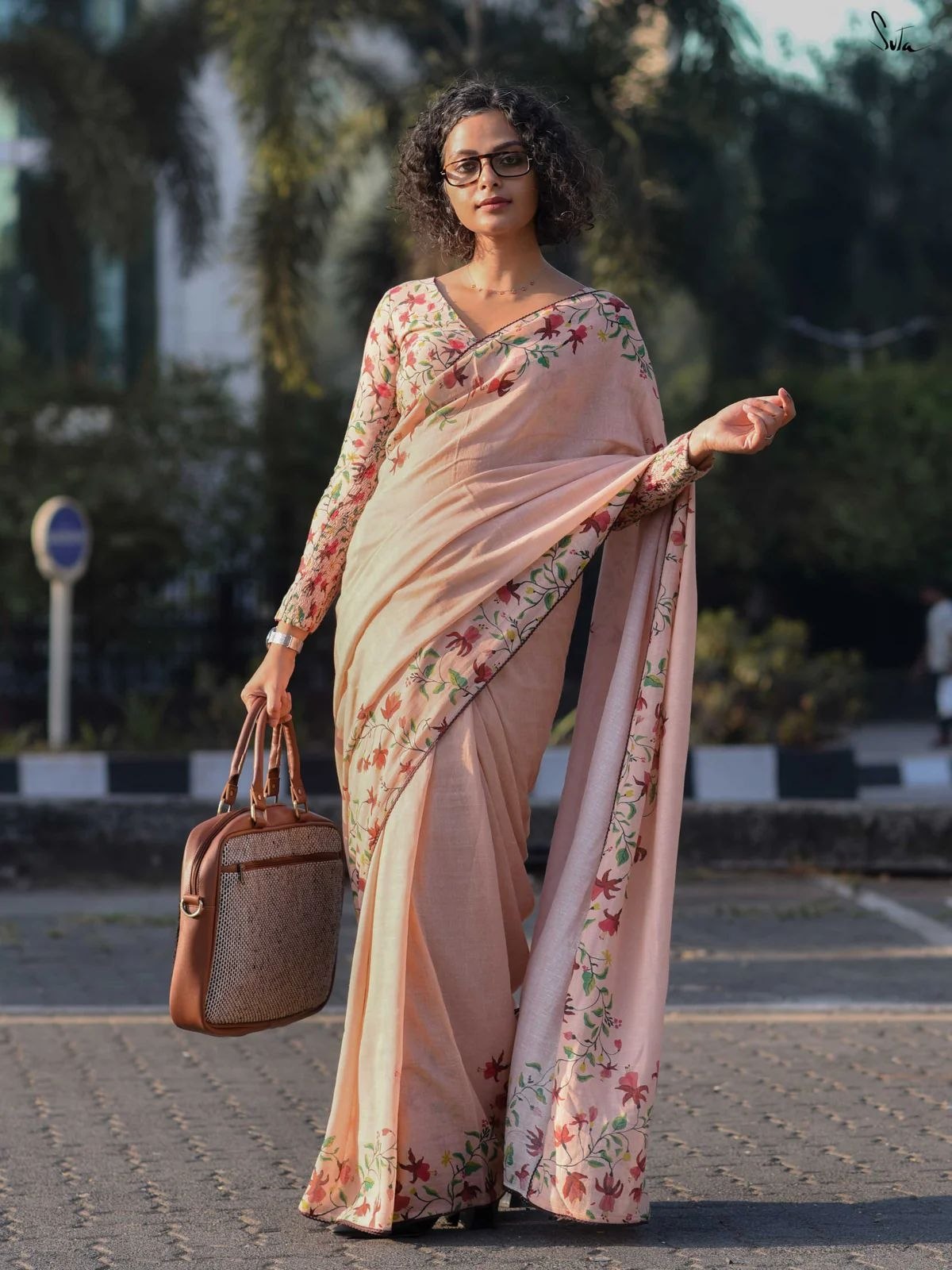 Soft Linen Saree