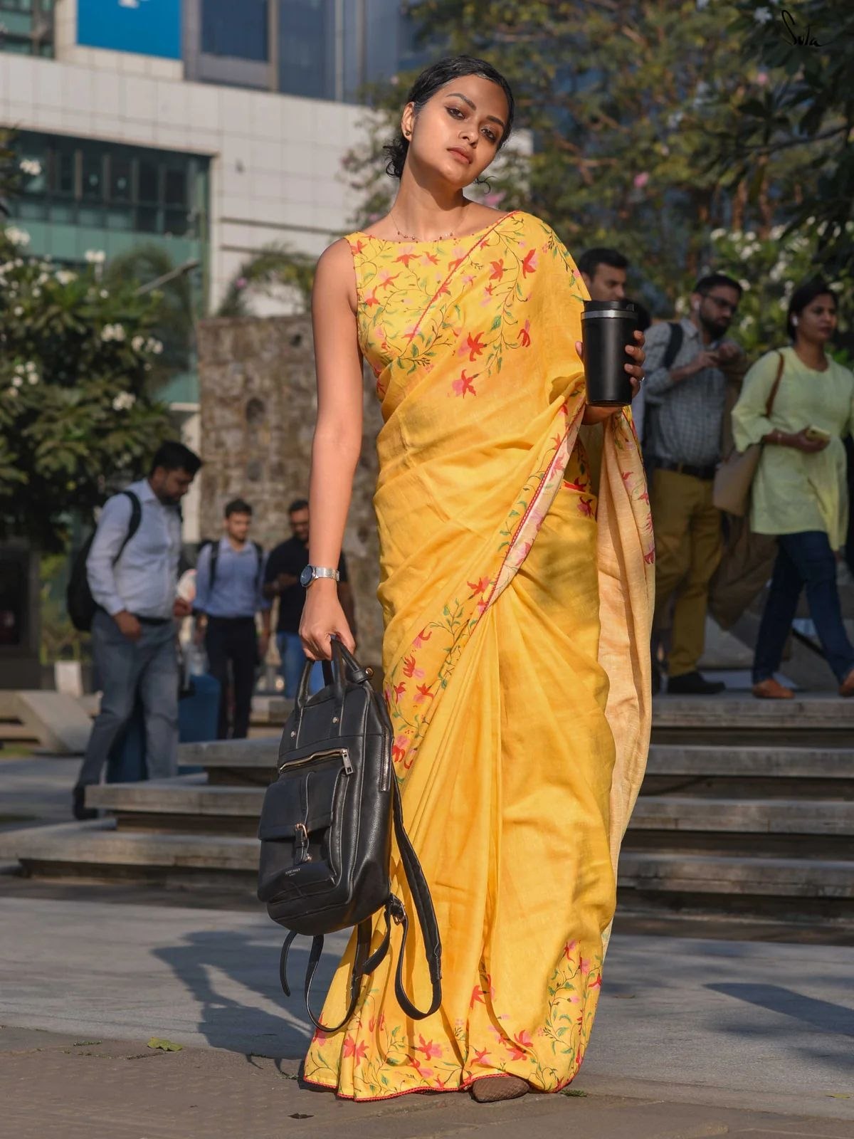 Soft Linen Saree
