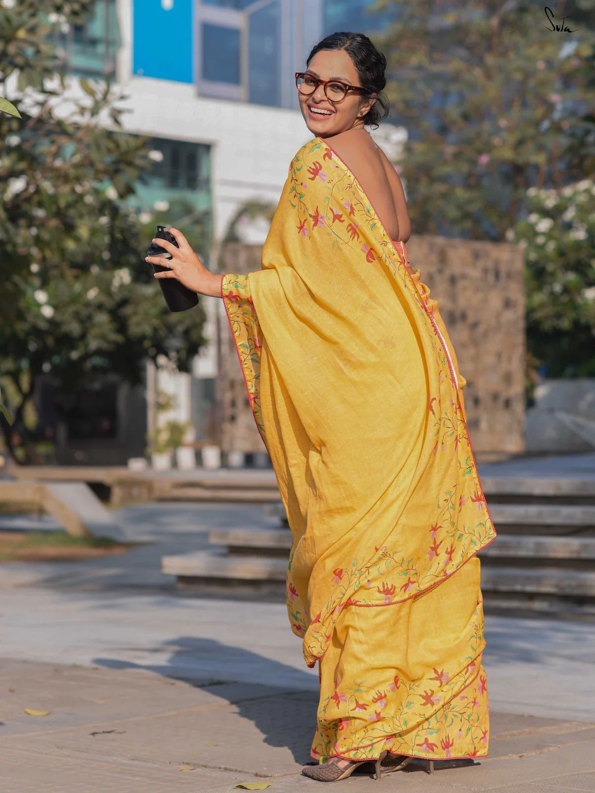 Soft Linen Saree
