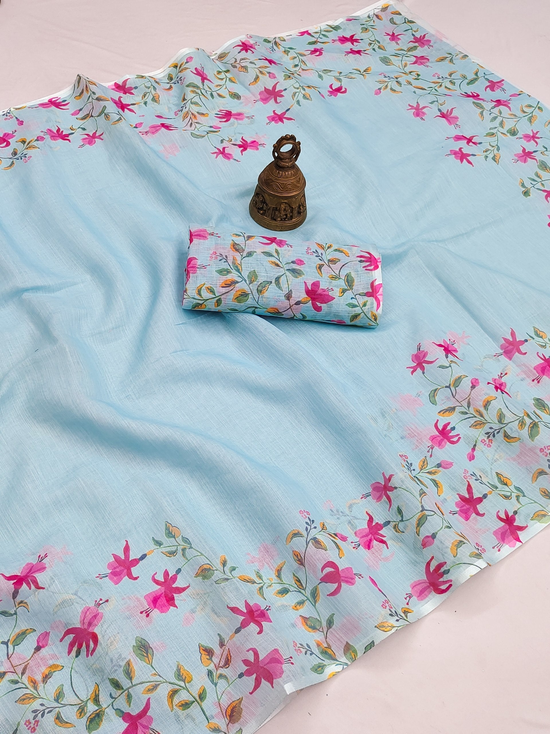 Soft Linen Saree