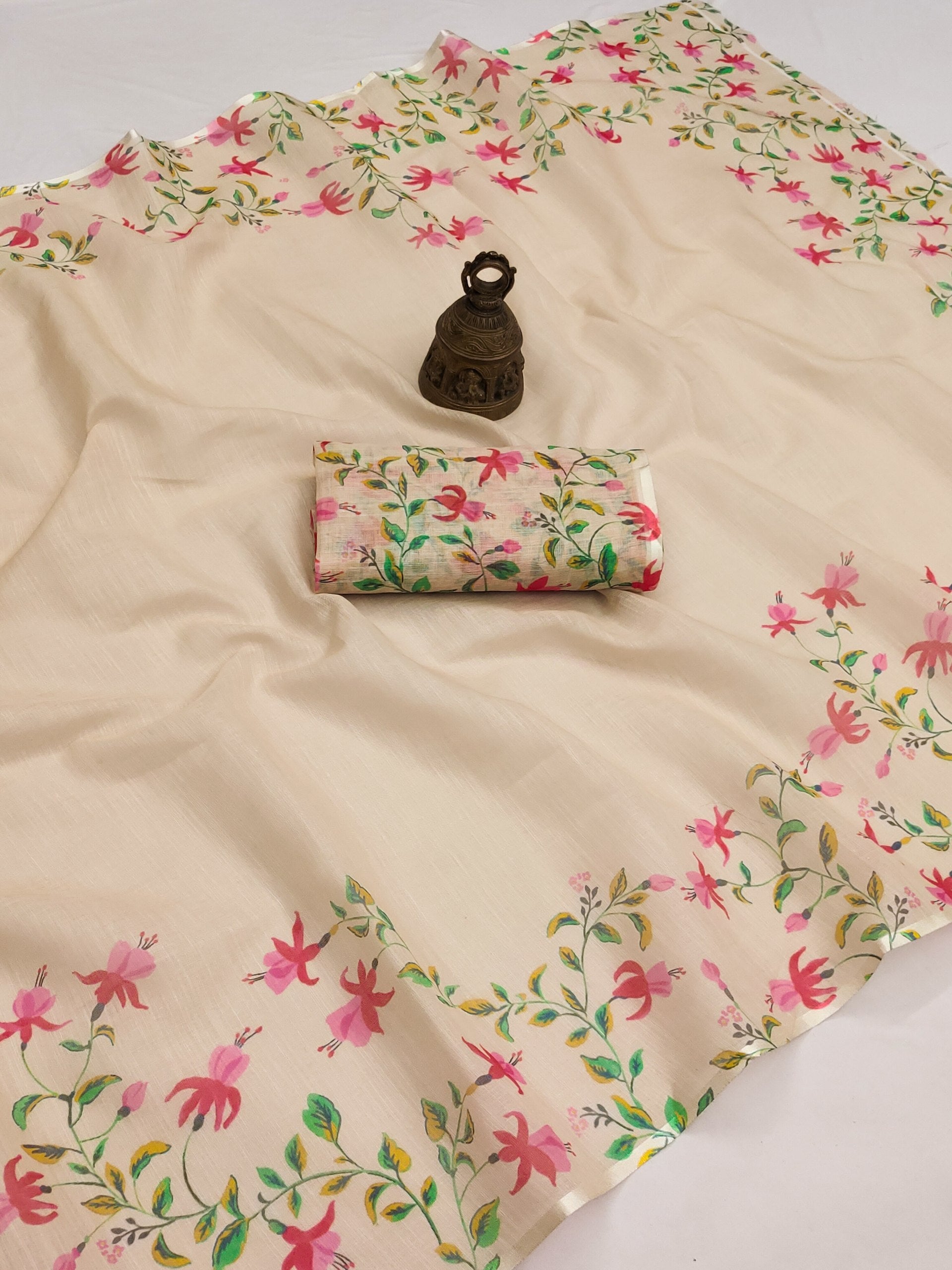 Soft Linen Saree