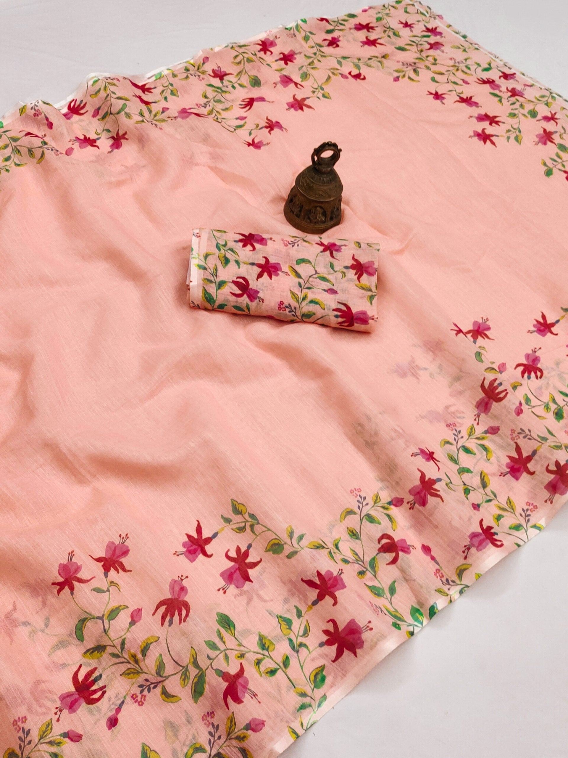 Soft Linen Saree