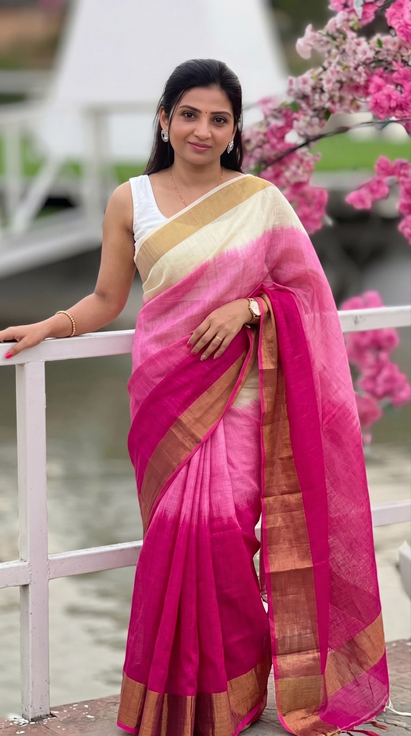 Soft Linen Saree