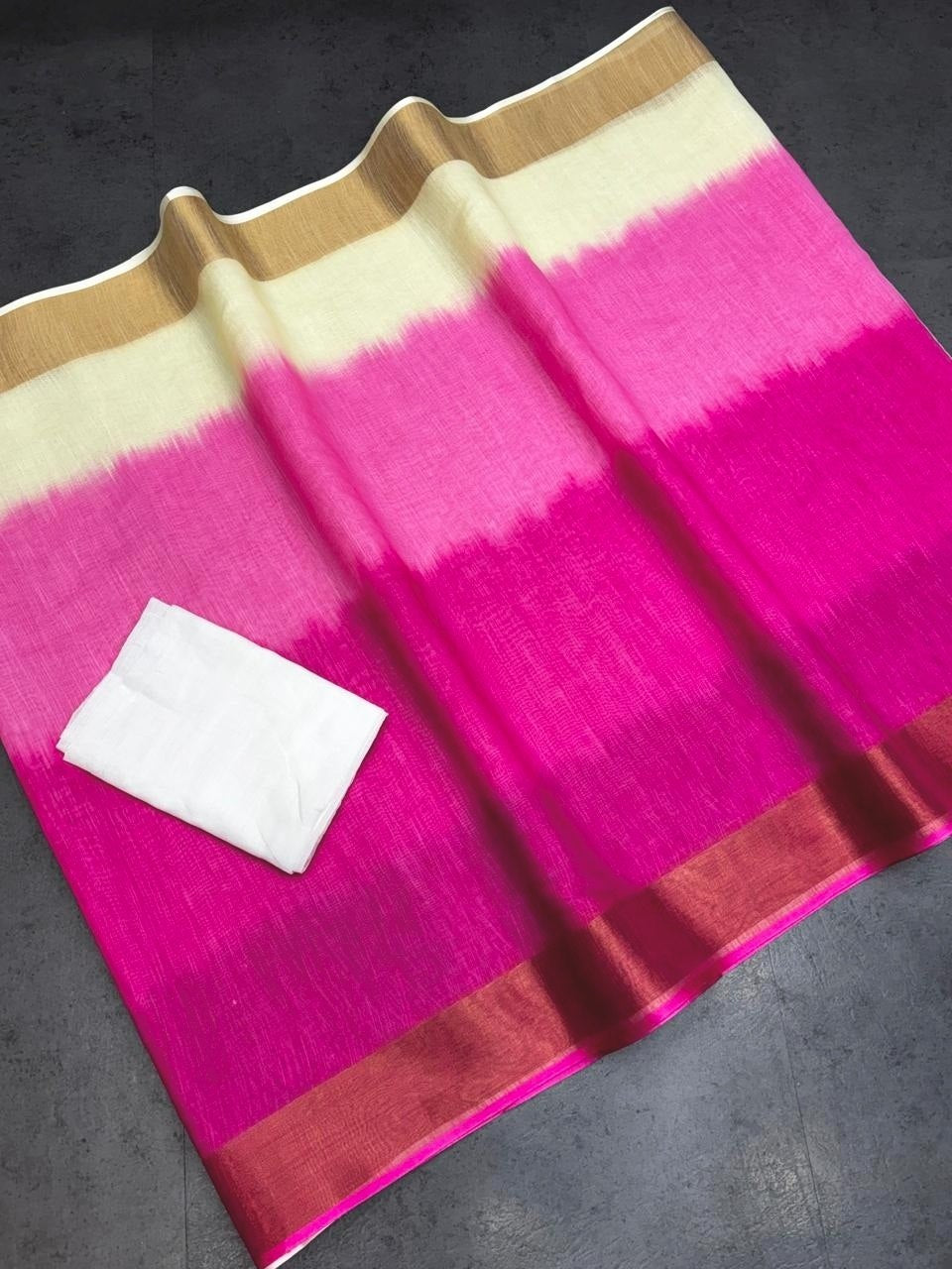 Soft Linen Saree