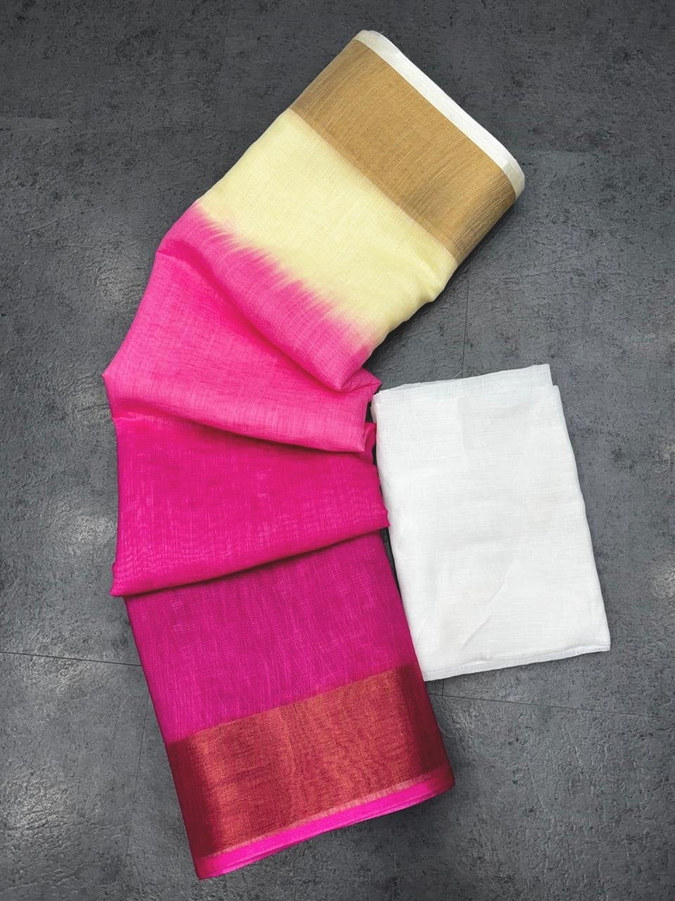 Soft Linen Saree