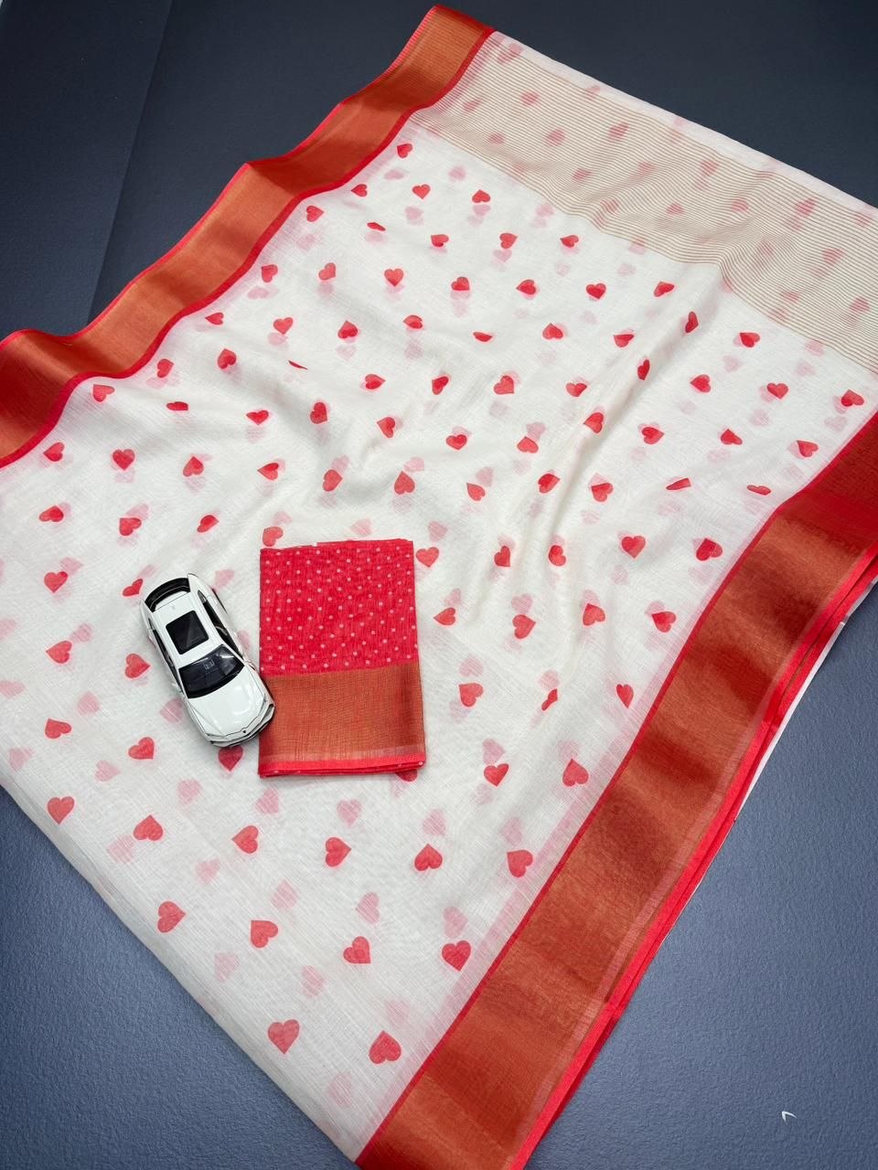 Soft Linen Saree