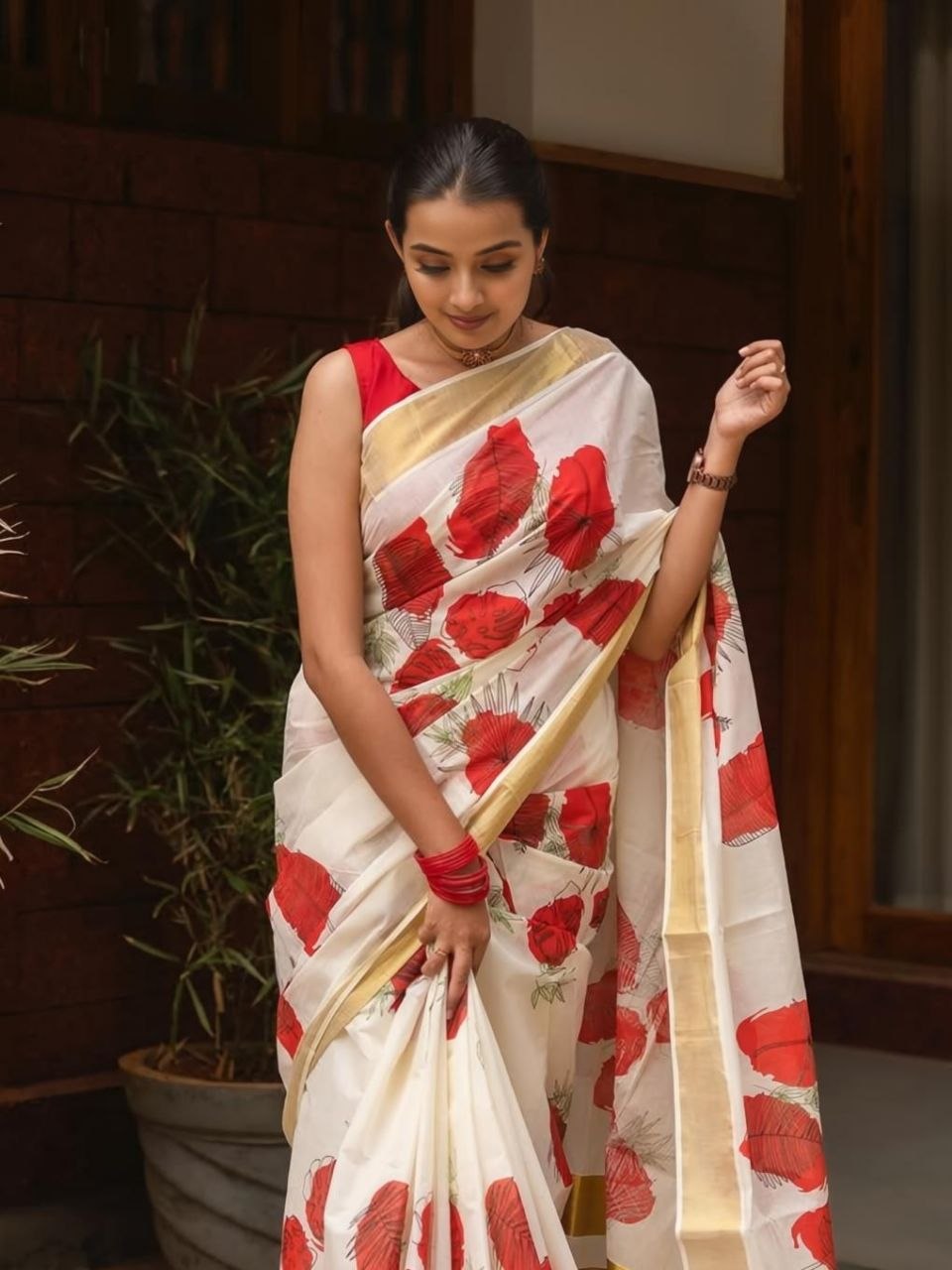 Soft Linen Saree