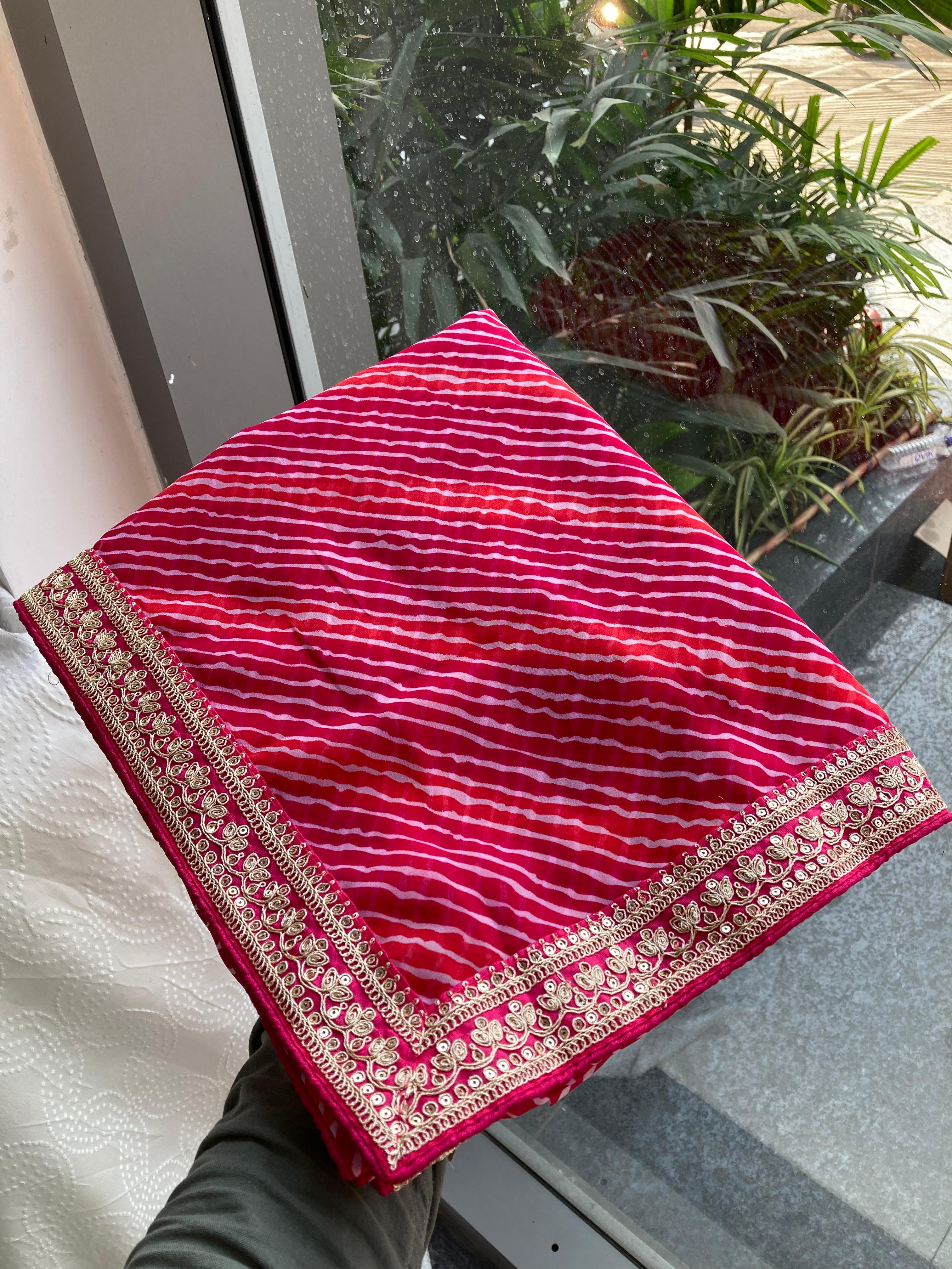 Laheriya Bandhej Georgette Saree