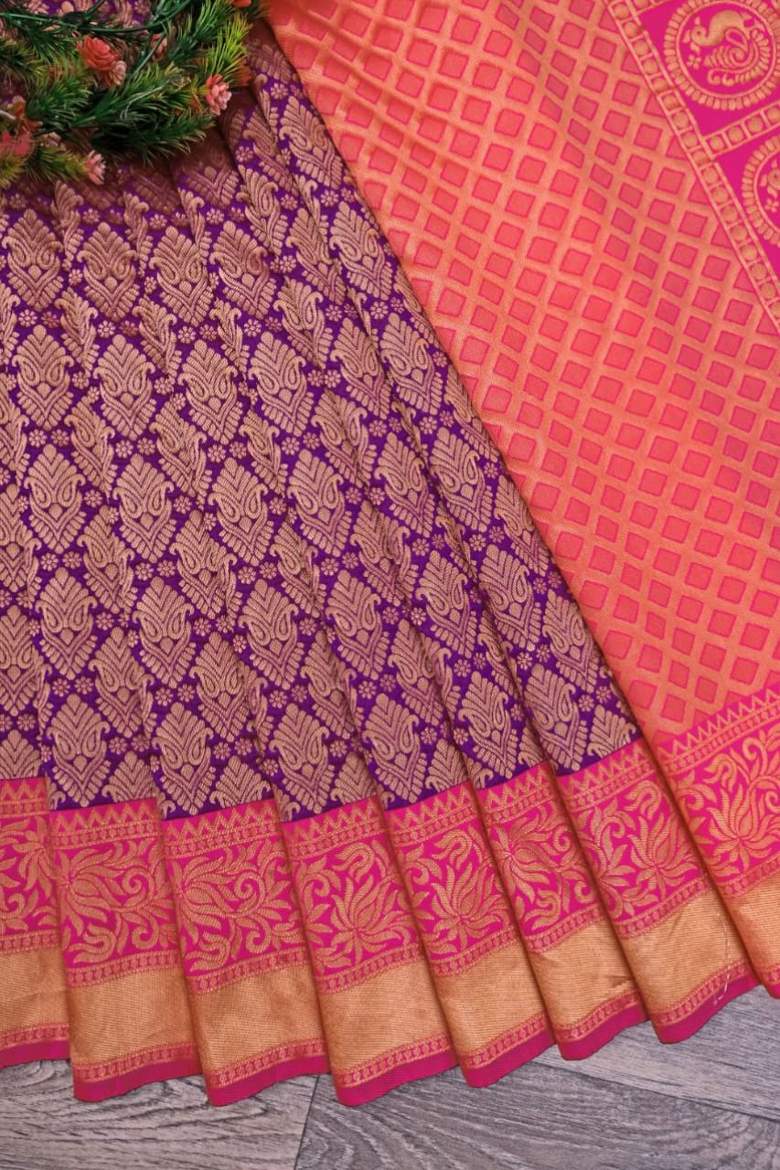 Soft Lichi Silk Saree