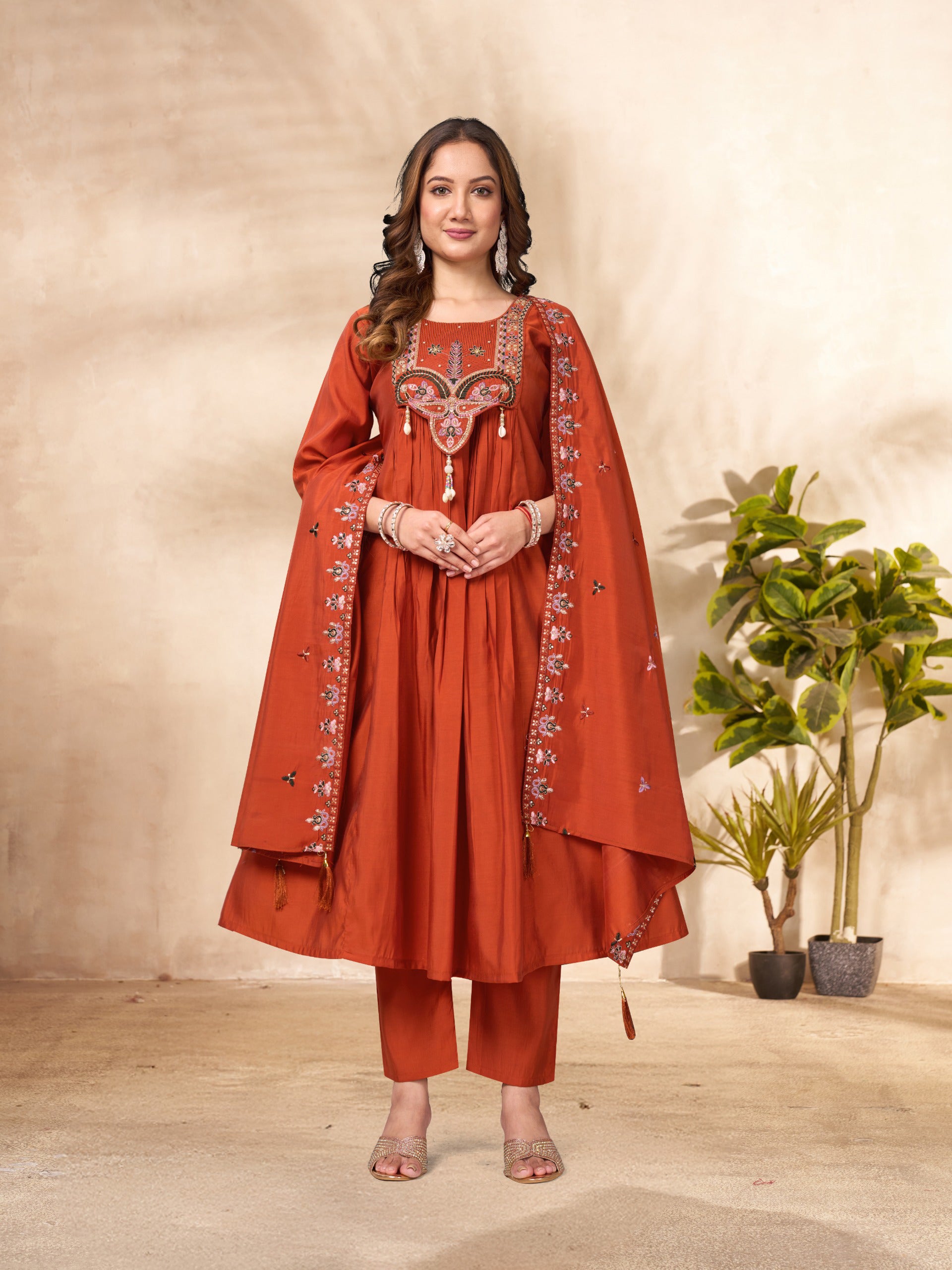 Anarkali Kurta Set (Stitched)