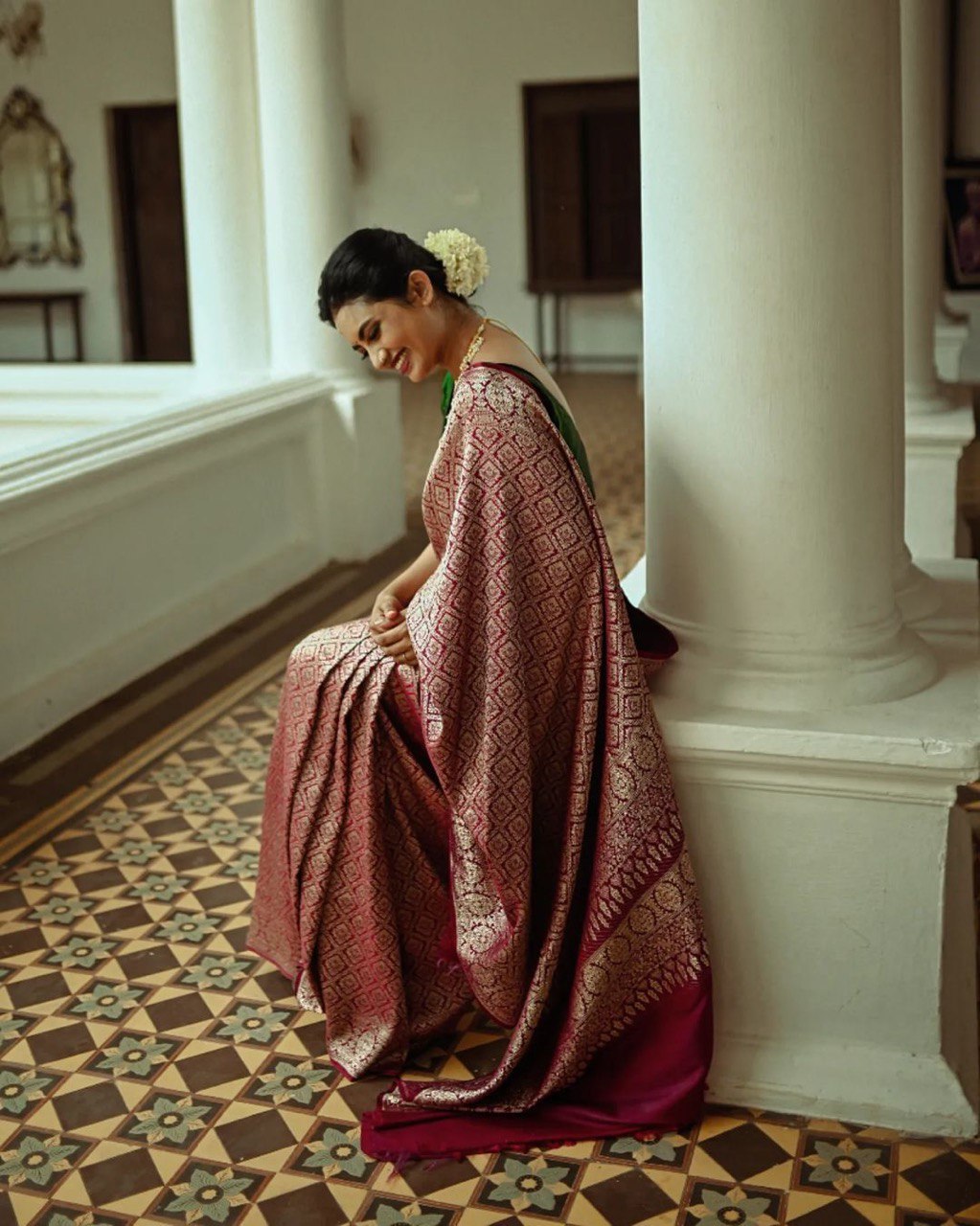 Soft Lichi Silk Saree