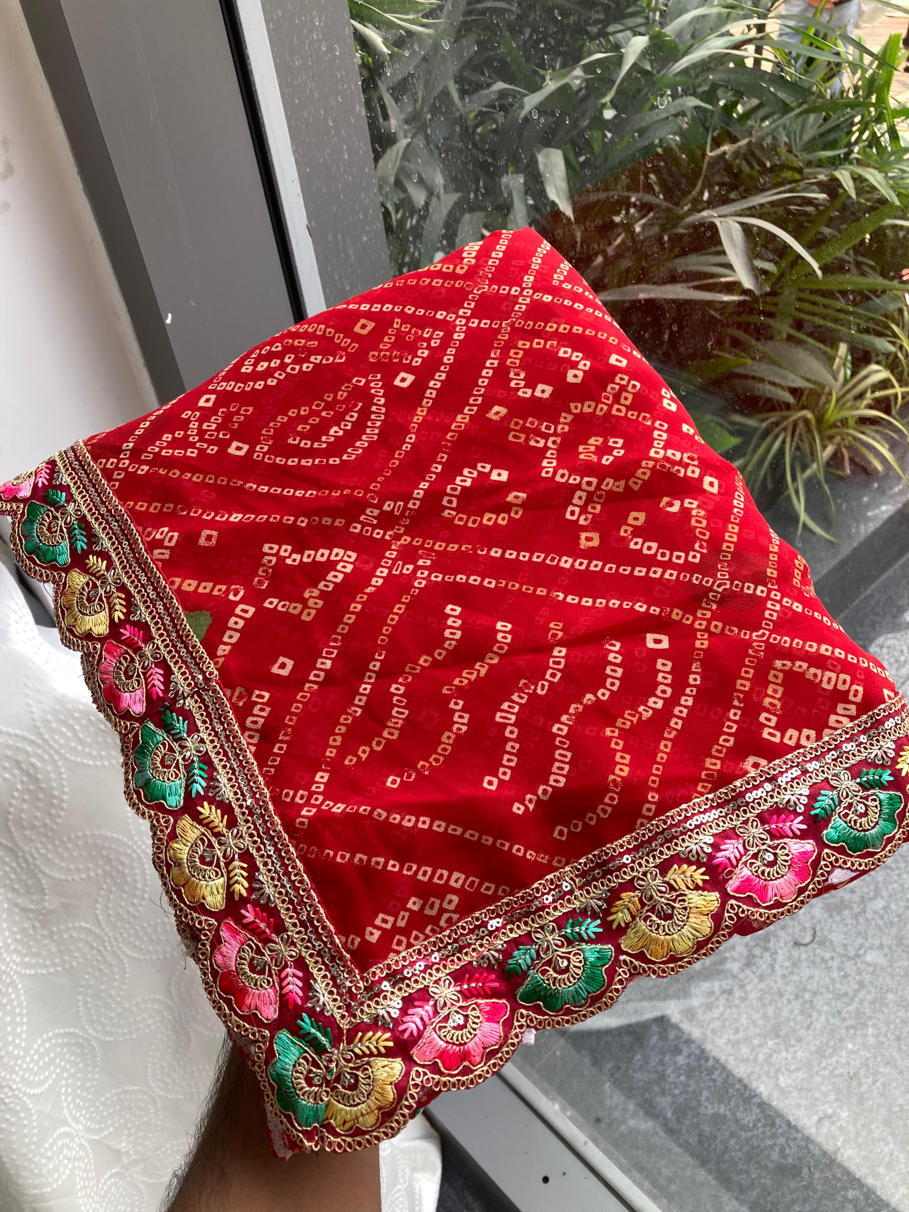 Bandhej Georgette Saree