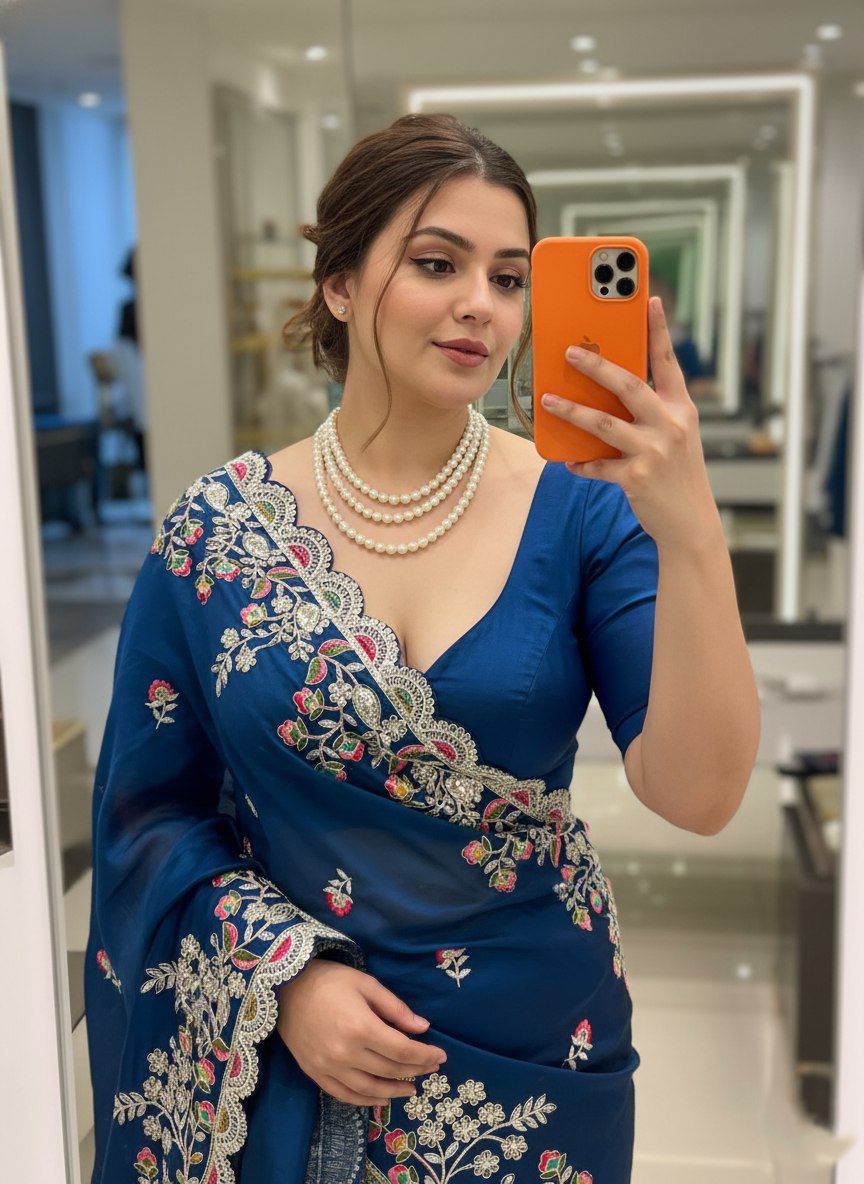 Party Wear Soft Rangoli Silk Saree