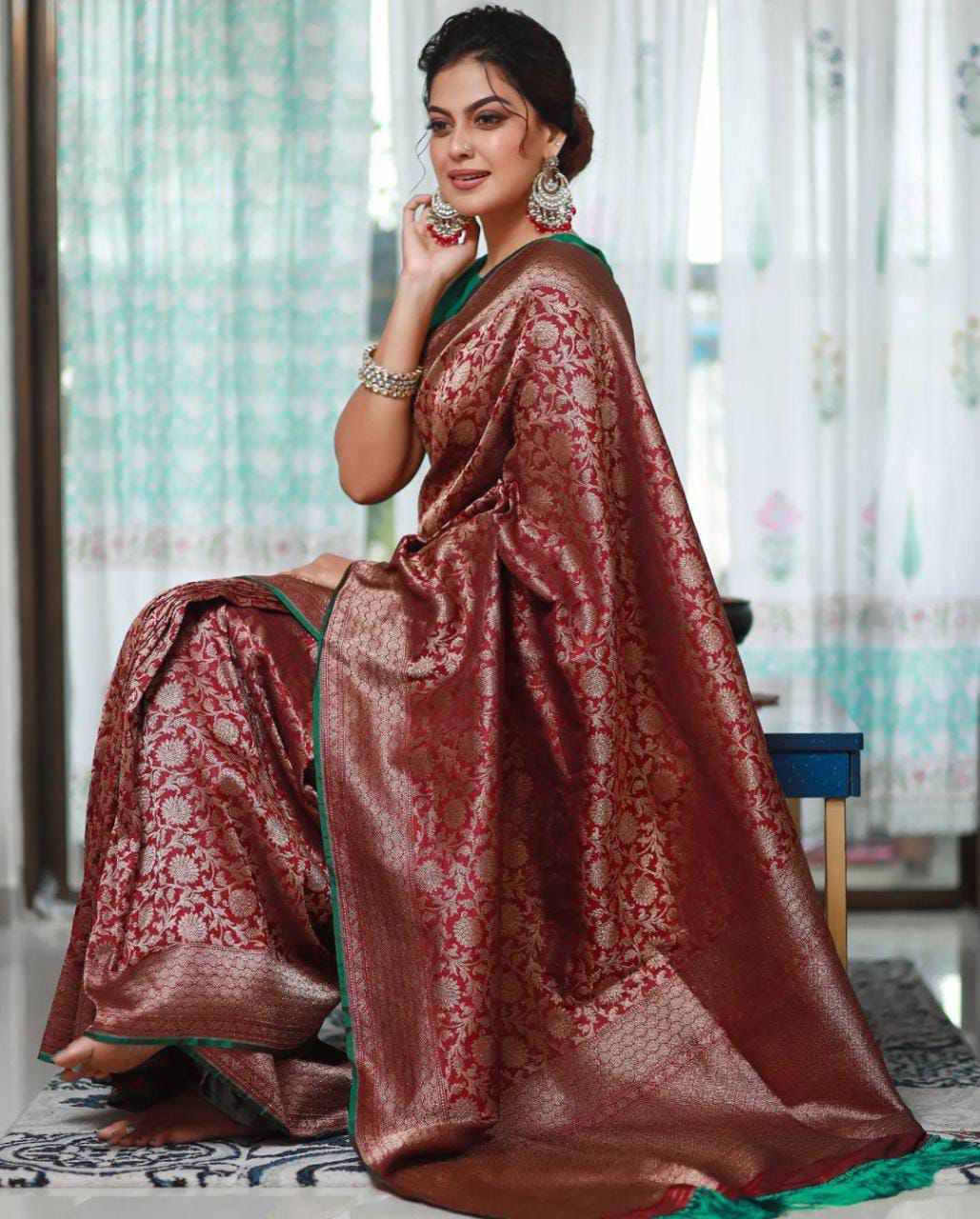 Soft Lichi Silk Saree
