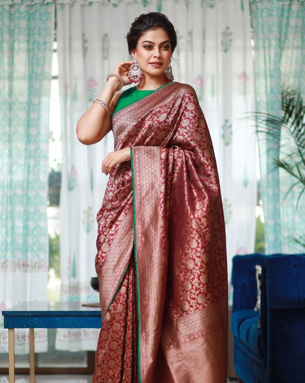 Soft Lichi Silk Saree