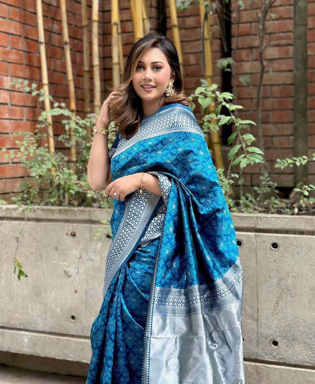 Soft Lichi Silk Saree