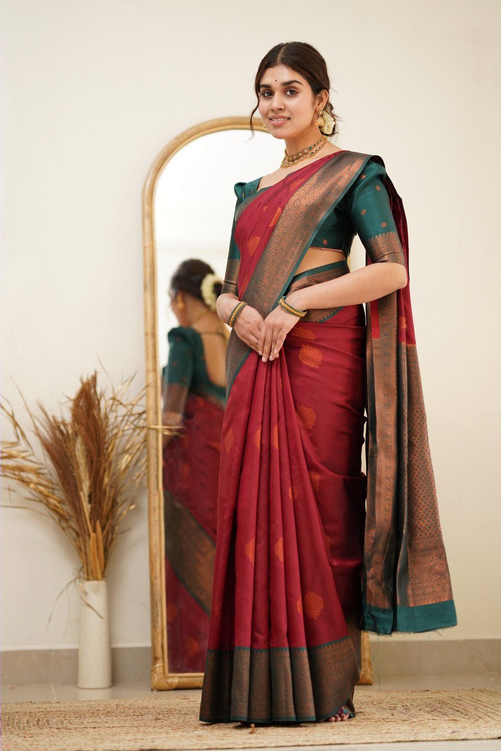 Soft Lichi Silk Saree