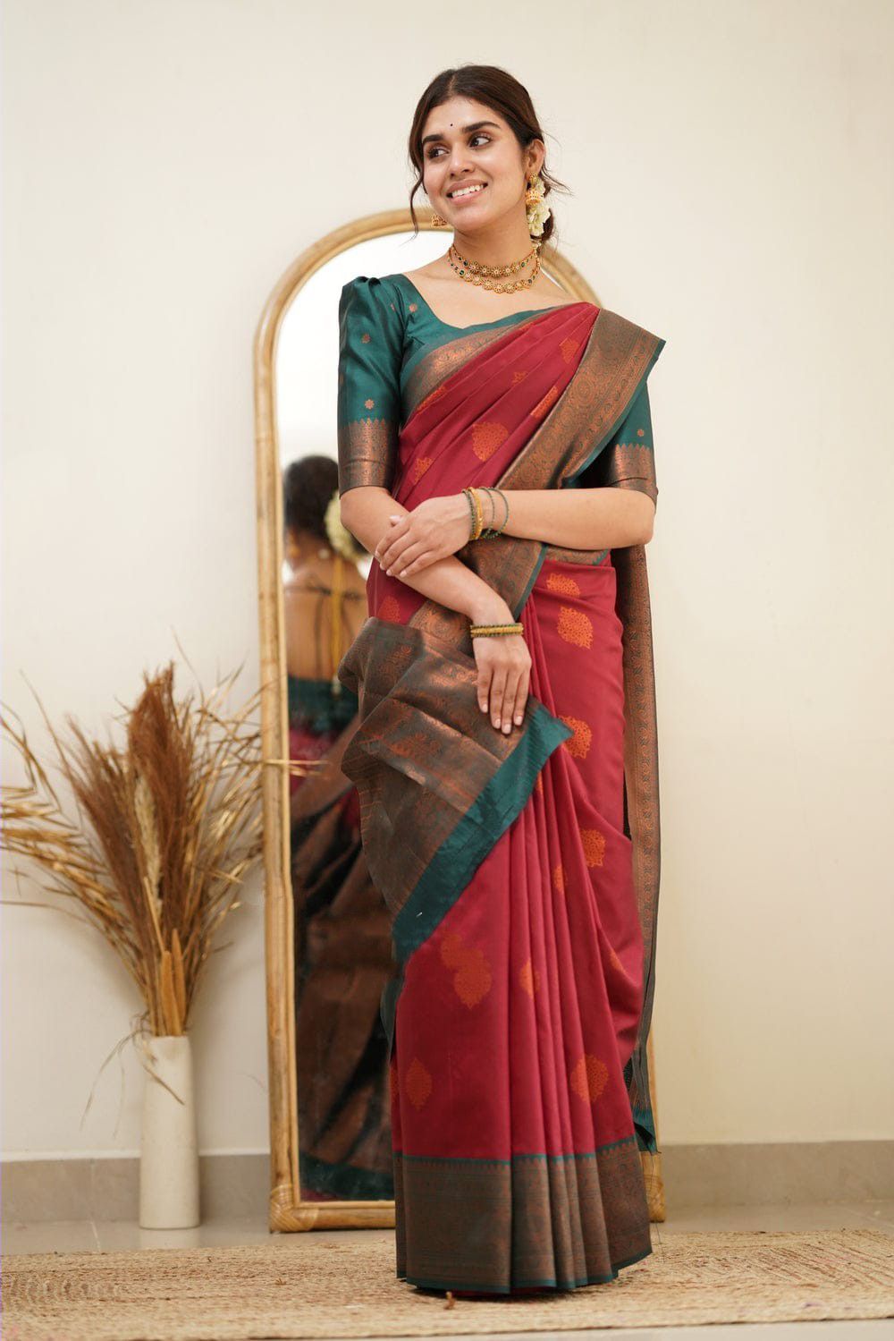 Soft Lichi Silk Saree