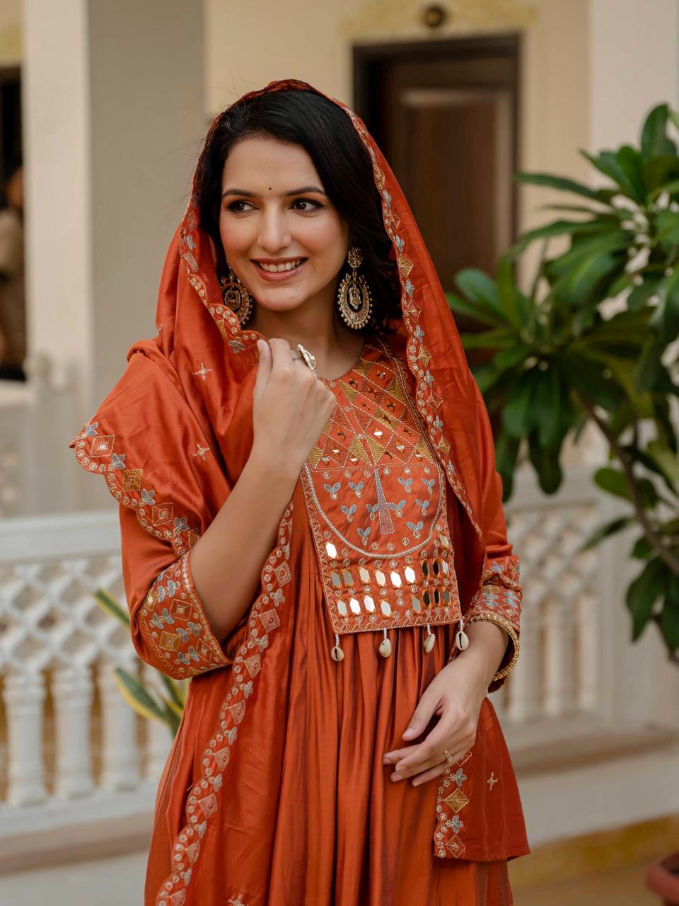 Anarkali Kurta Set (Stitched)