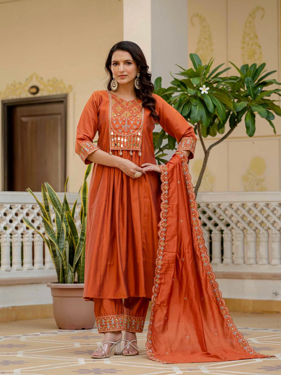 Anarkali Kurta Set (Stitched)