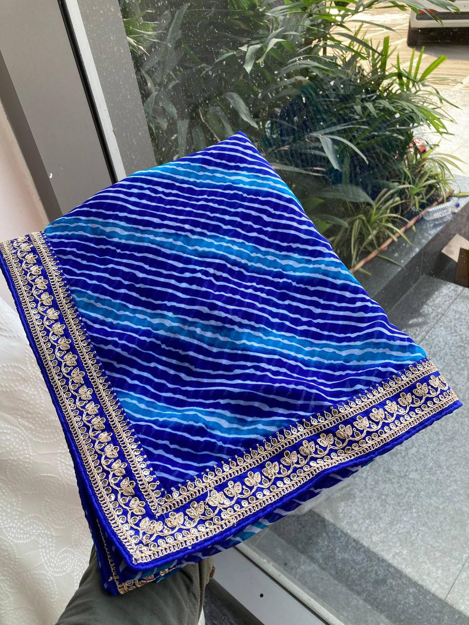 Laheriya Bandhej Georgette Saree