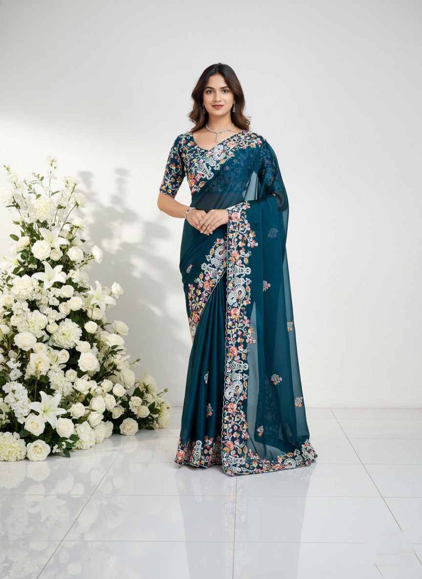 Soft Rangoli Silk