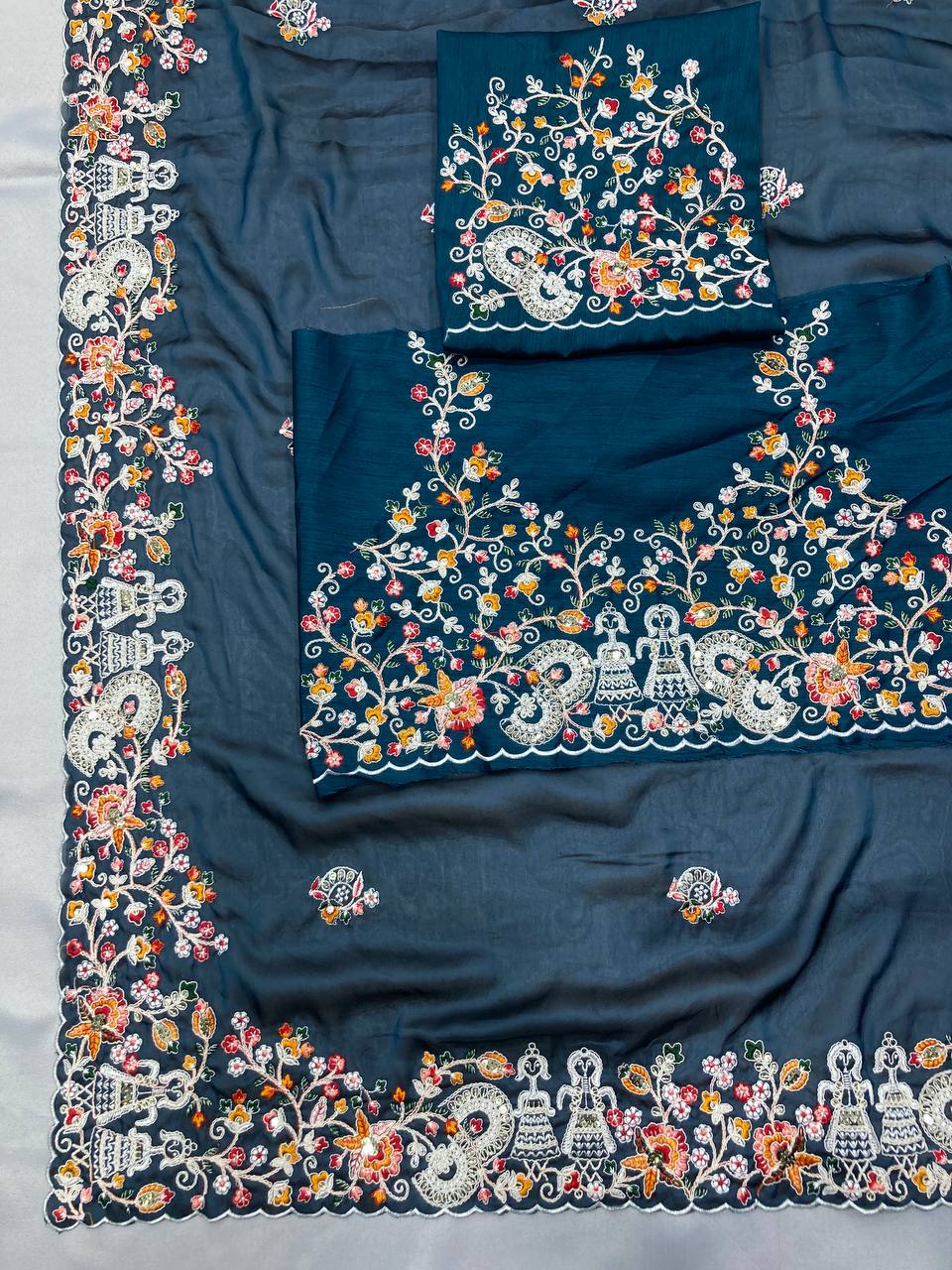 Soft Rangoli Silk