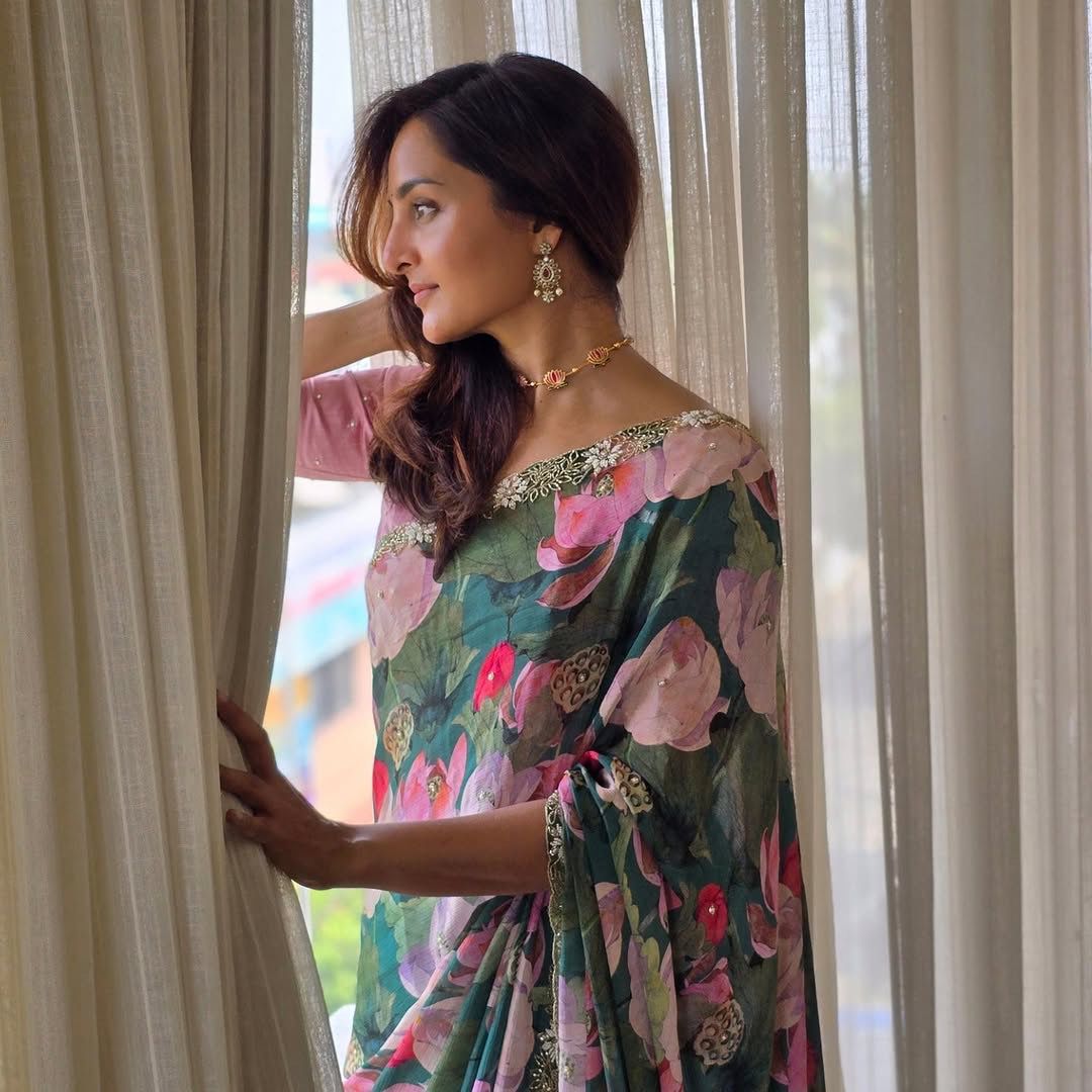 Soft Tebi Silk with Digital Print